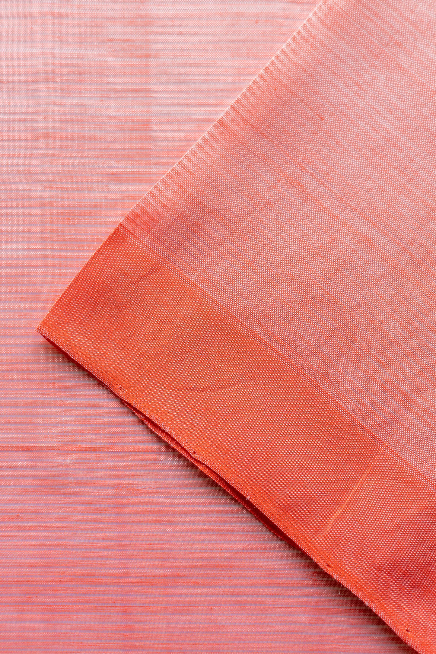 Rose Pink Plain Mangalagiri Silk Cotton Saree