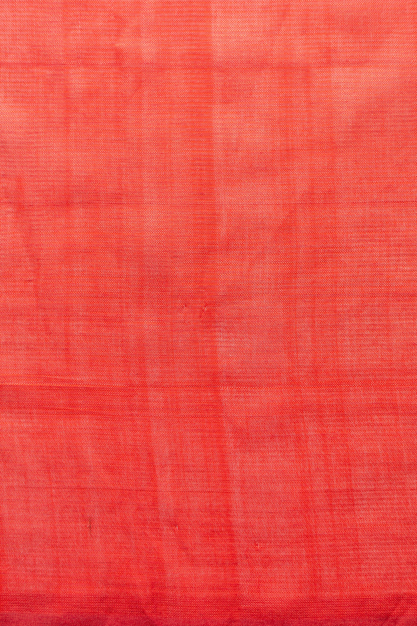Scarlet Red Plain Mangalagiri Silk Cotton Saree