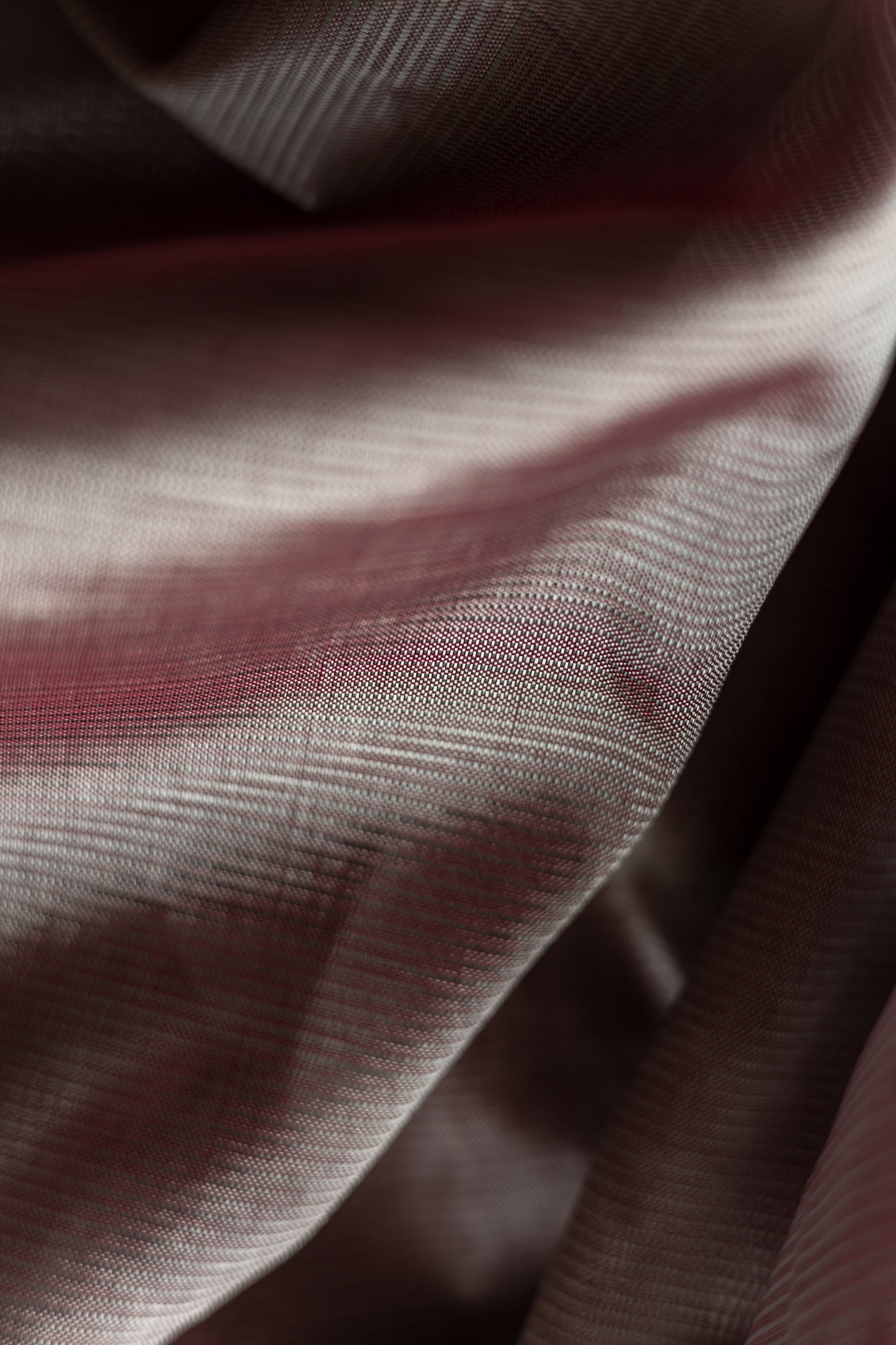 Light Burgundy Plain Mangalagiri Silk Cotton Saree