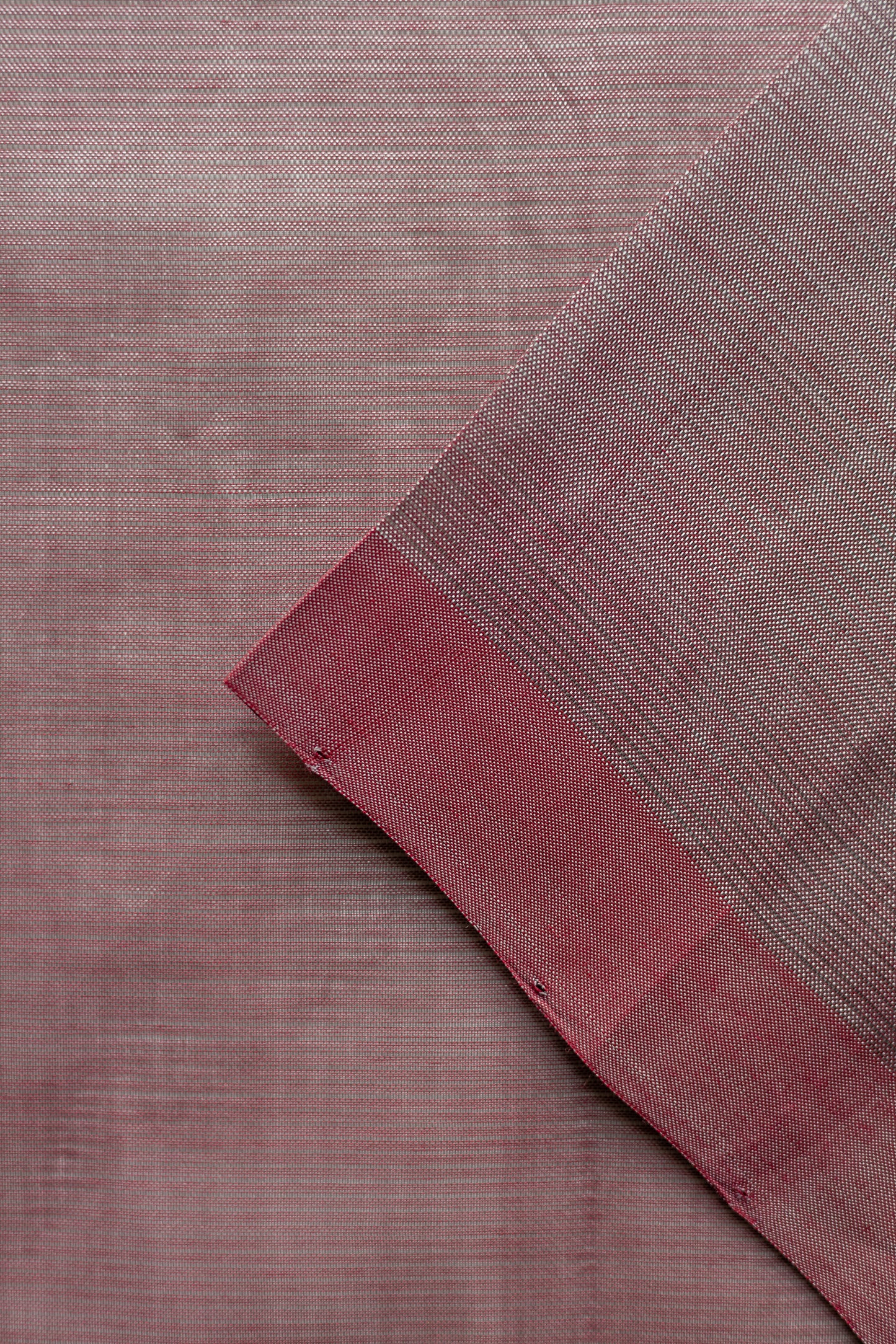 Light Burgundy Plain Mangalagiri Silk Cotton Saree