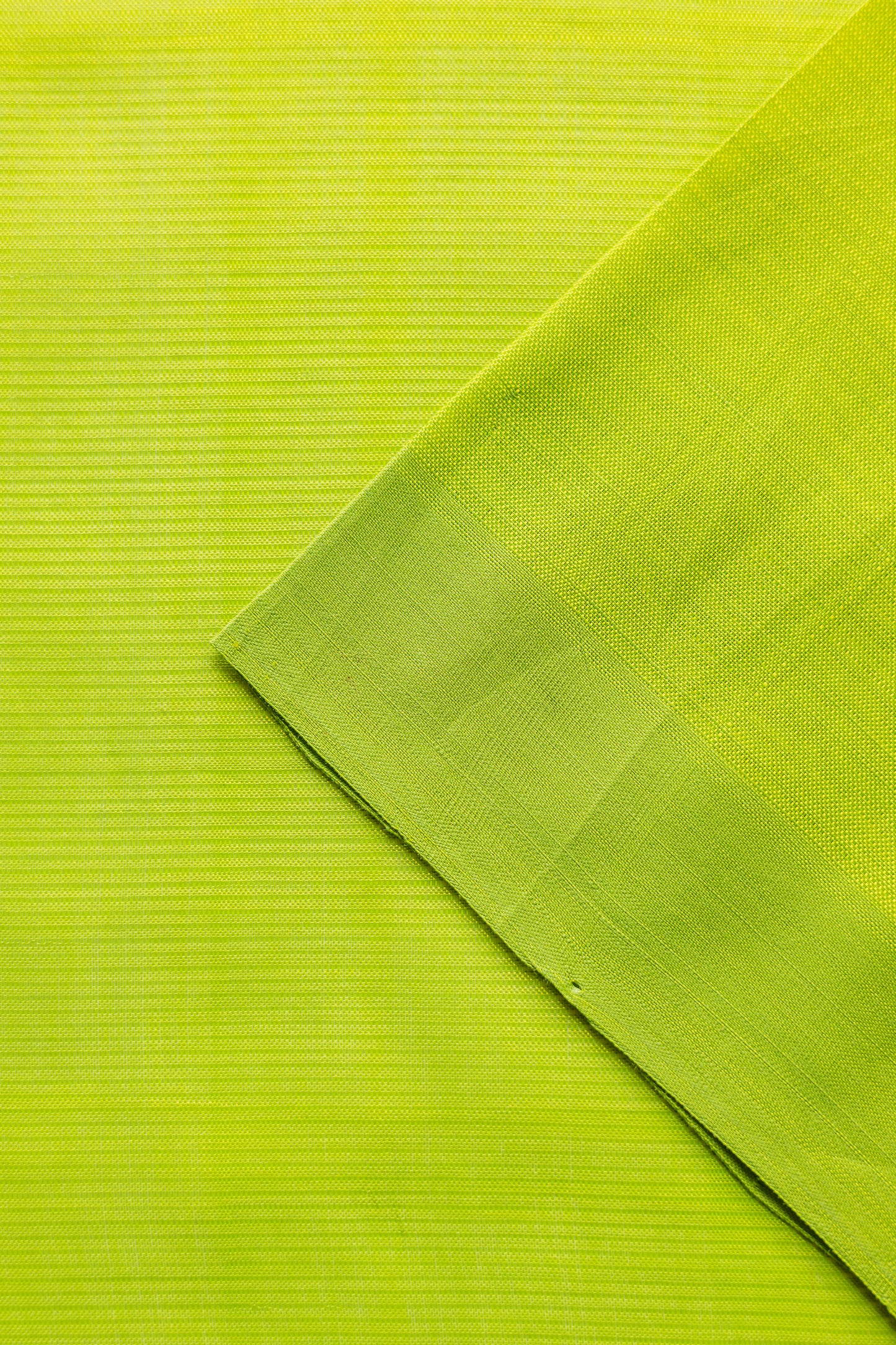 Parrot Green Plain Mangalagiri Silk Cotton Saree