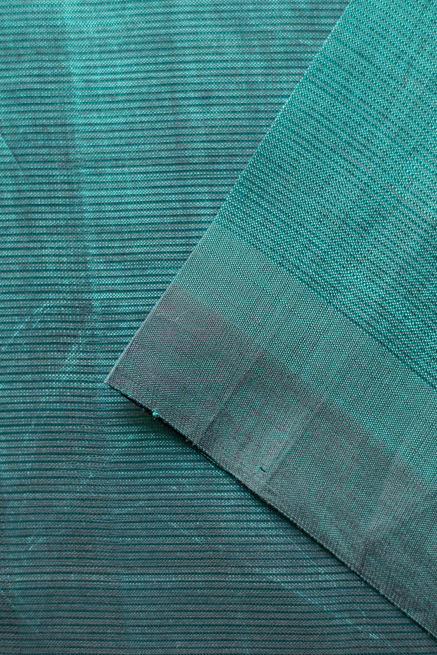 Teal Green Plain Mangalagiri Silk Cotton Saree