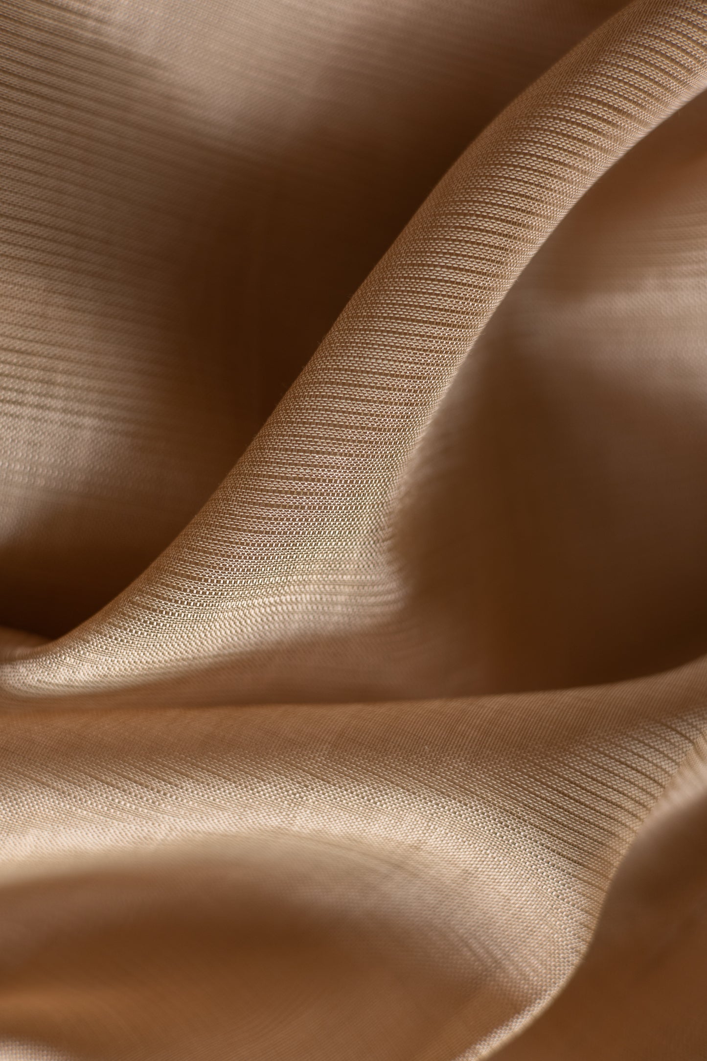 Beige Plain Mangalagiri Silk Cotton Saree