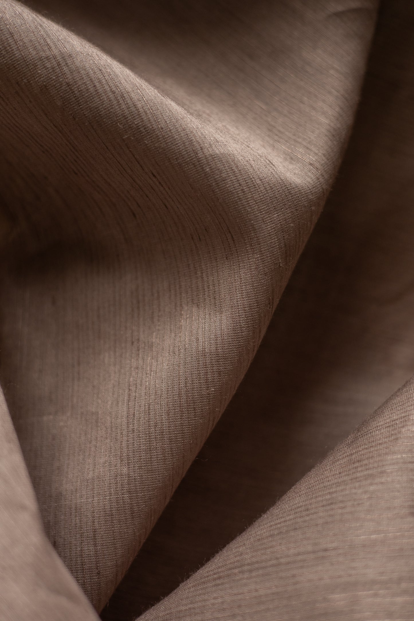 Dark Brown Silk Cotton with Rassa Border Saree