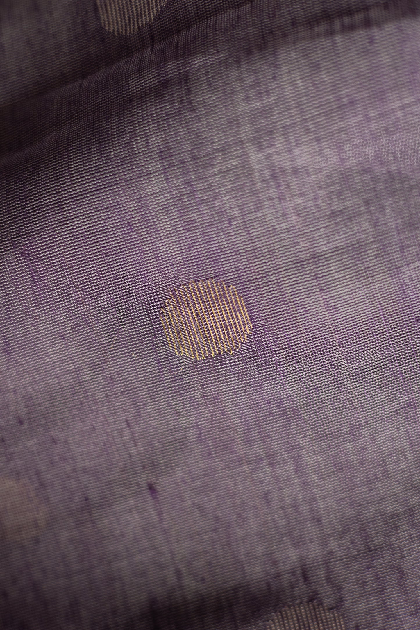 Purple Silk Cotton All Over Polka Bengal Jala Pallu Saree