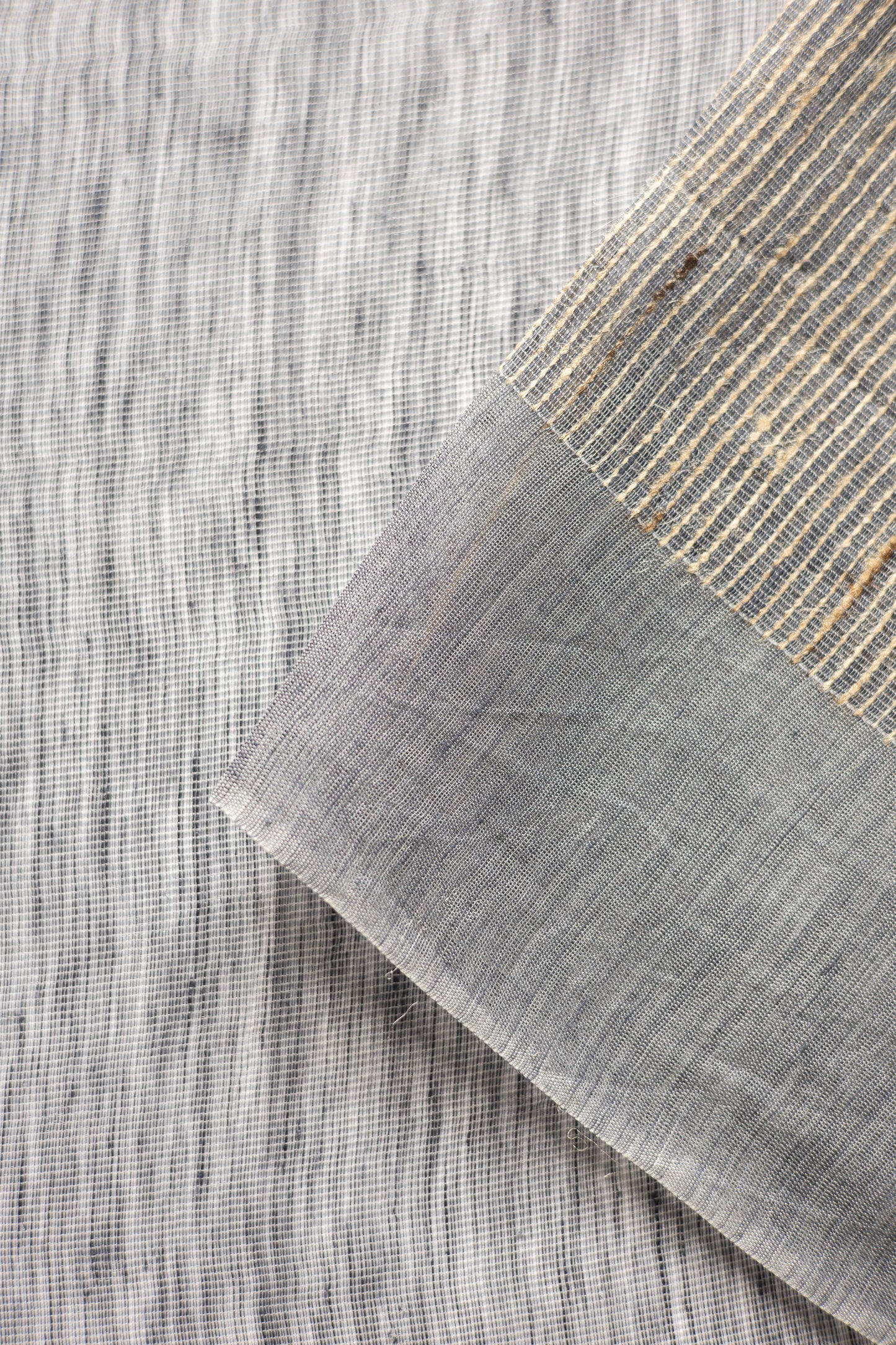 Grey Linen Cotton with Dark Grey Border and Pallu Saree