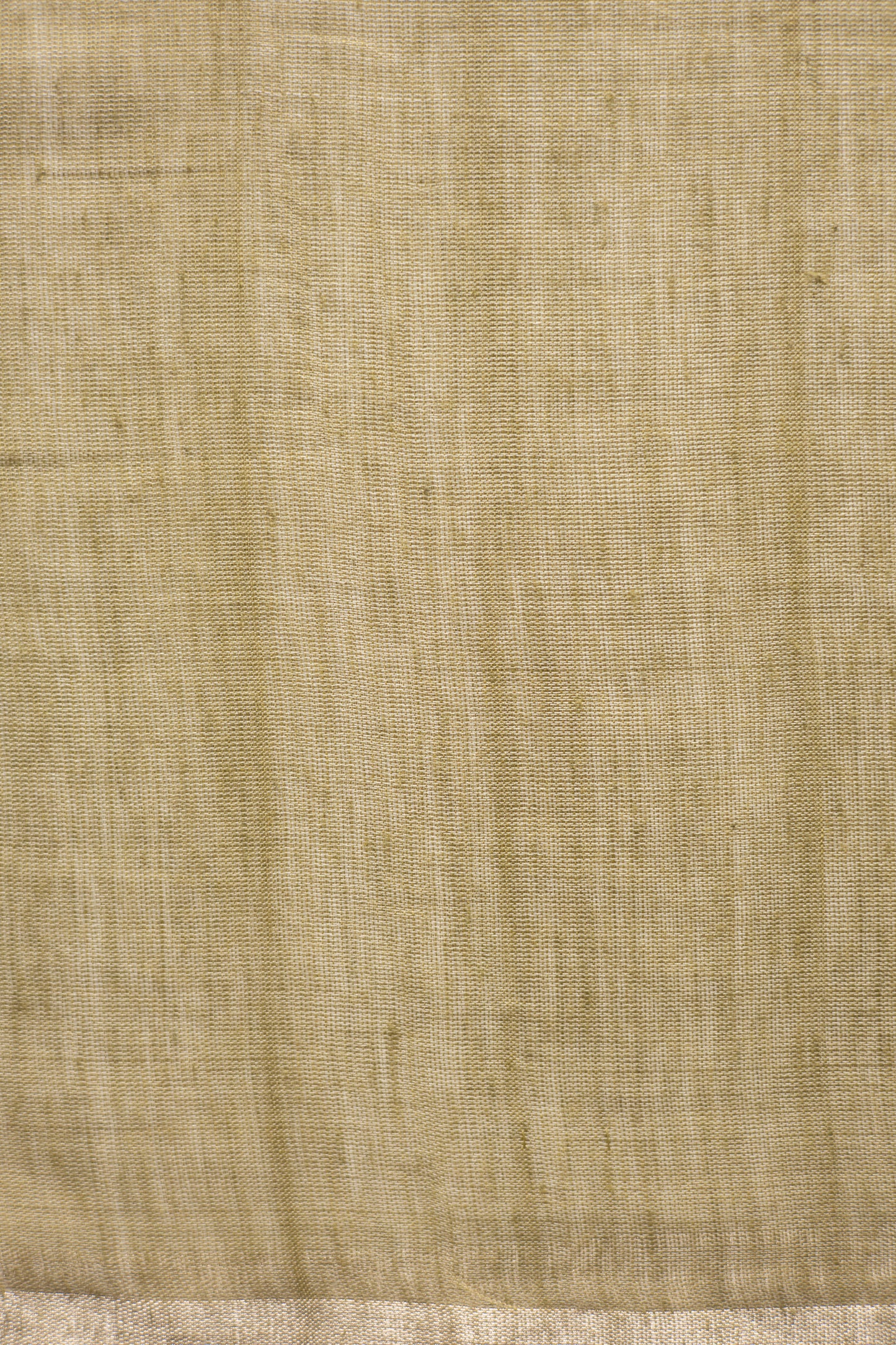 Beige Silk Cotton All Over Polka Bengal Jala Pallu Saree