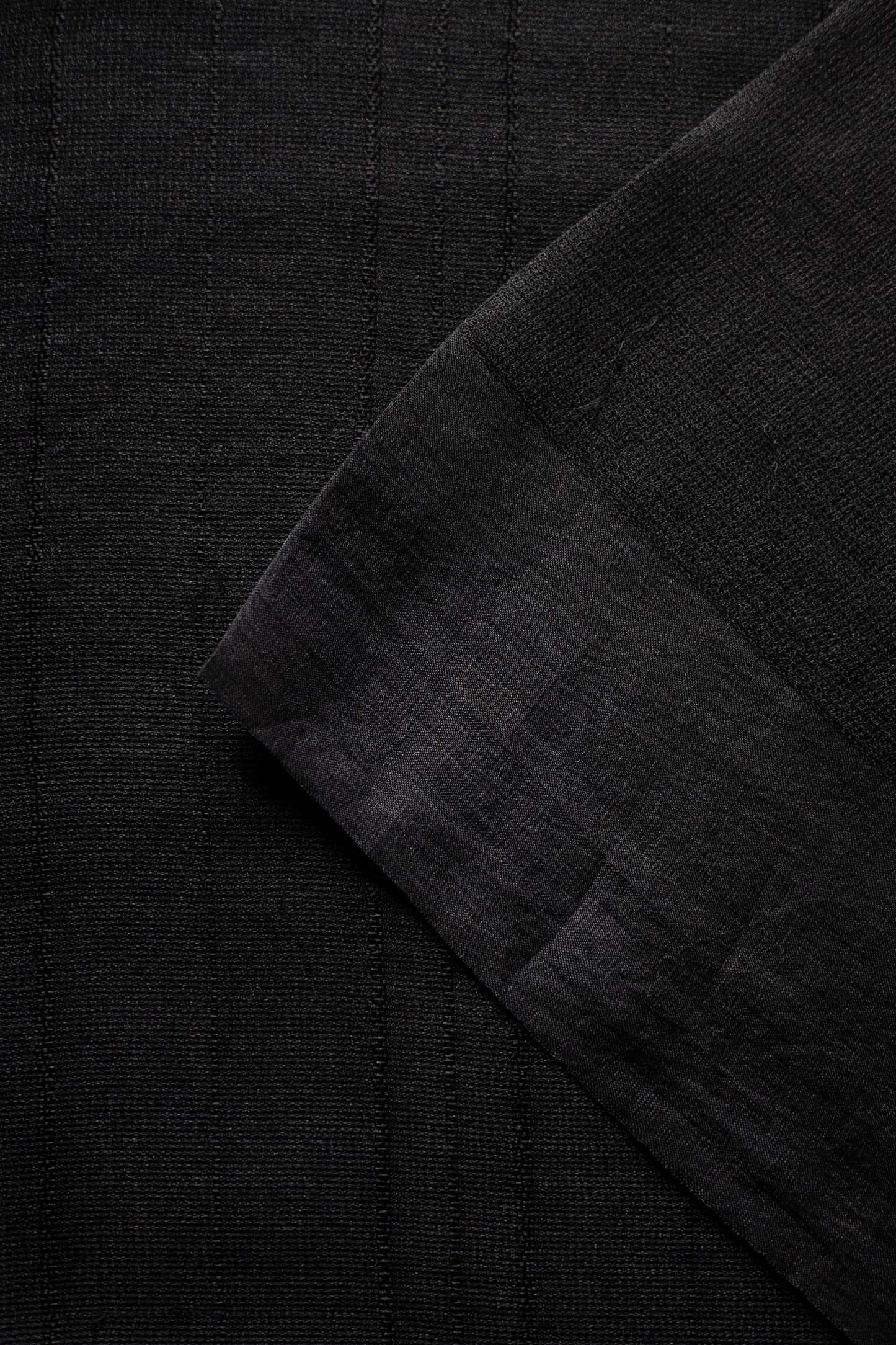 Black Leno Silk Organza Saree