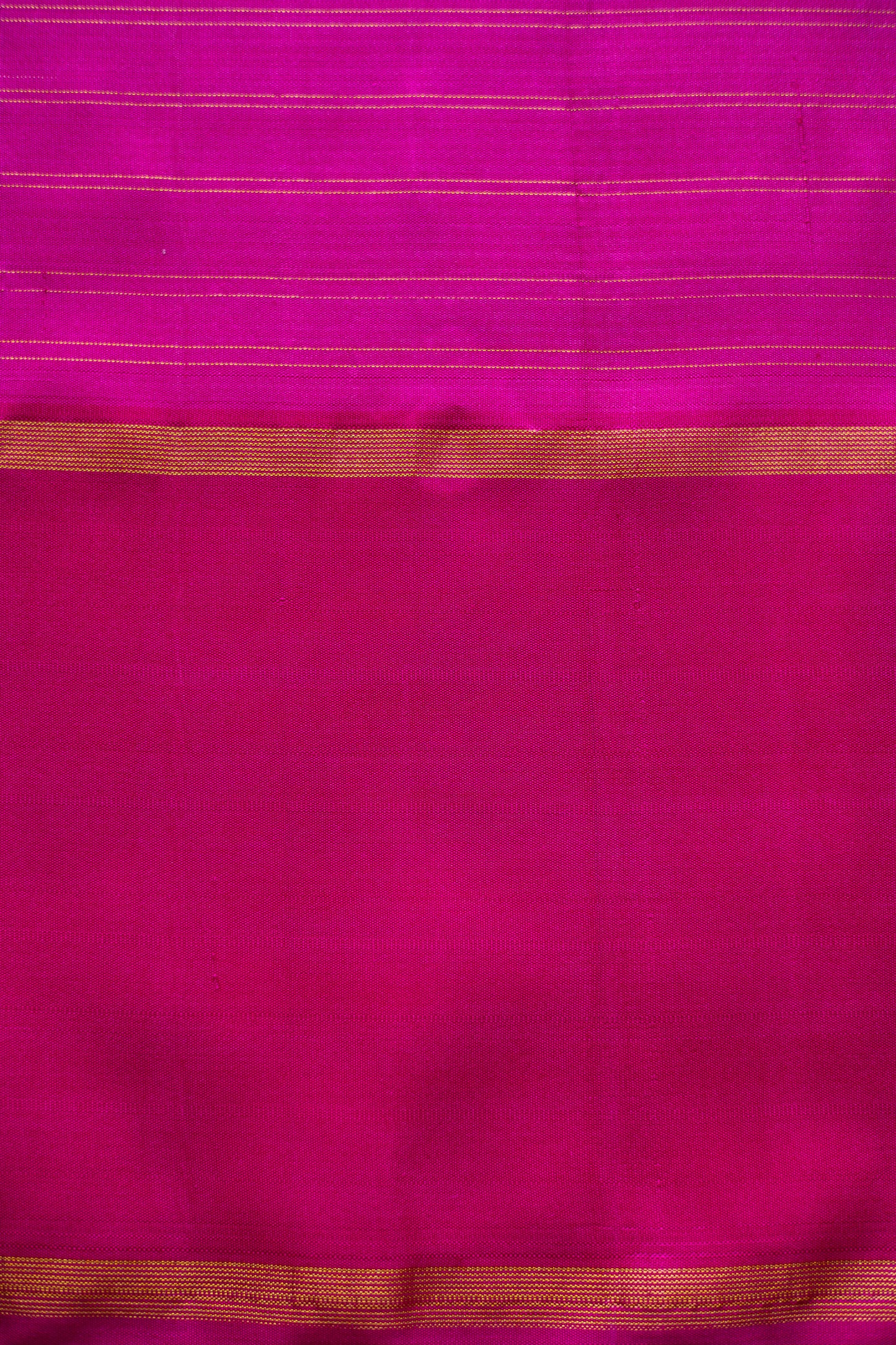 Blue All Over Small Checks with Pink Border Kanjivaram Silk Saree
