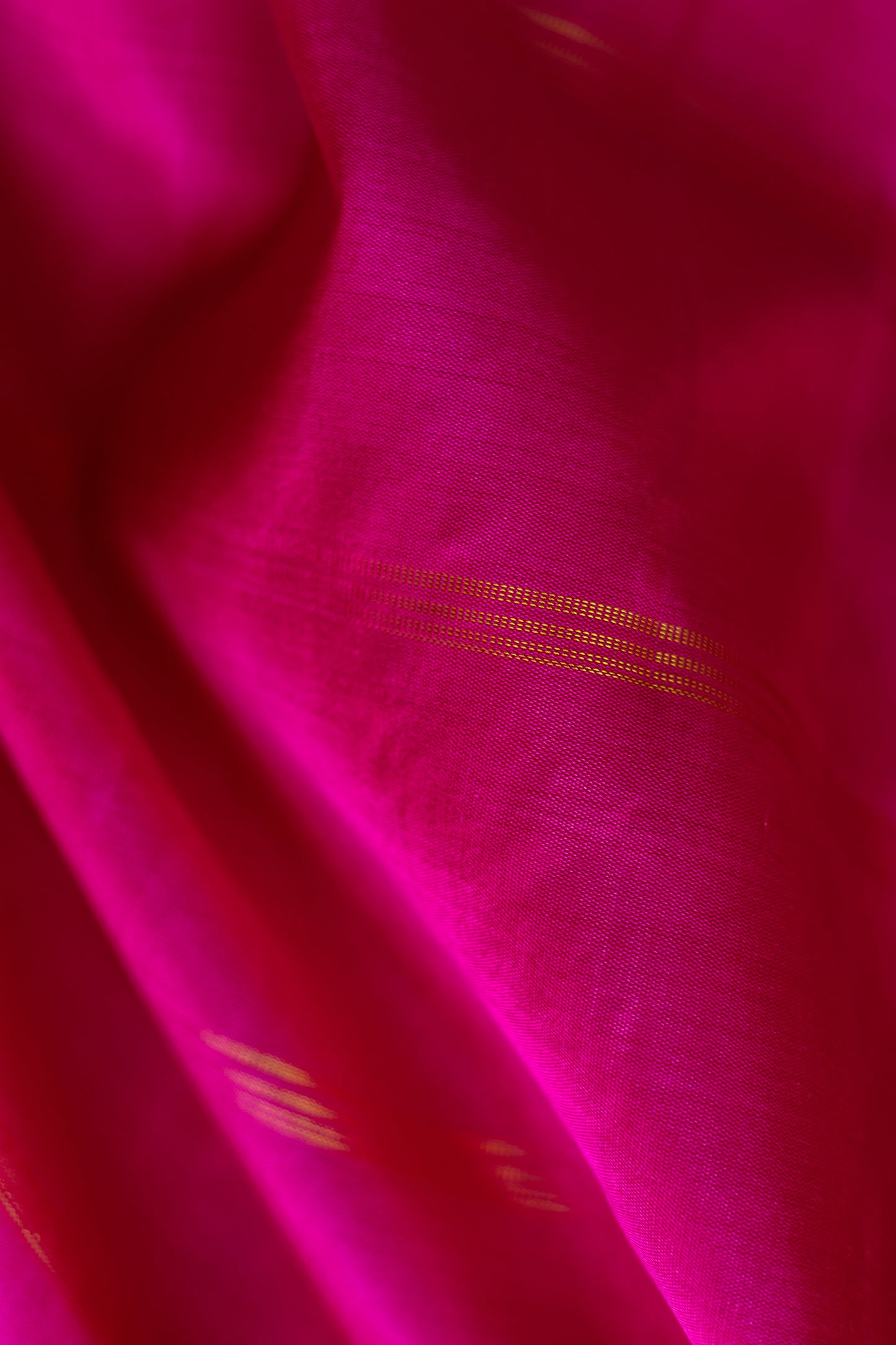 Pink with Green and Black Border with Malli Moggu Motif Kanjivaram Silk Saree