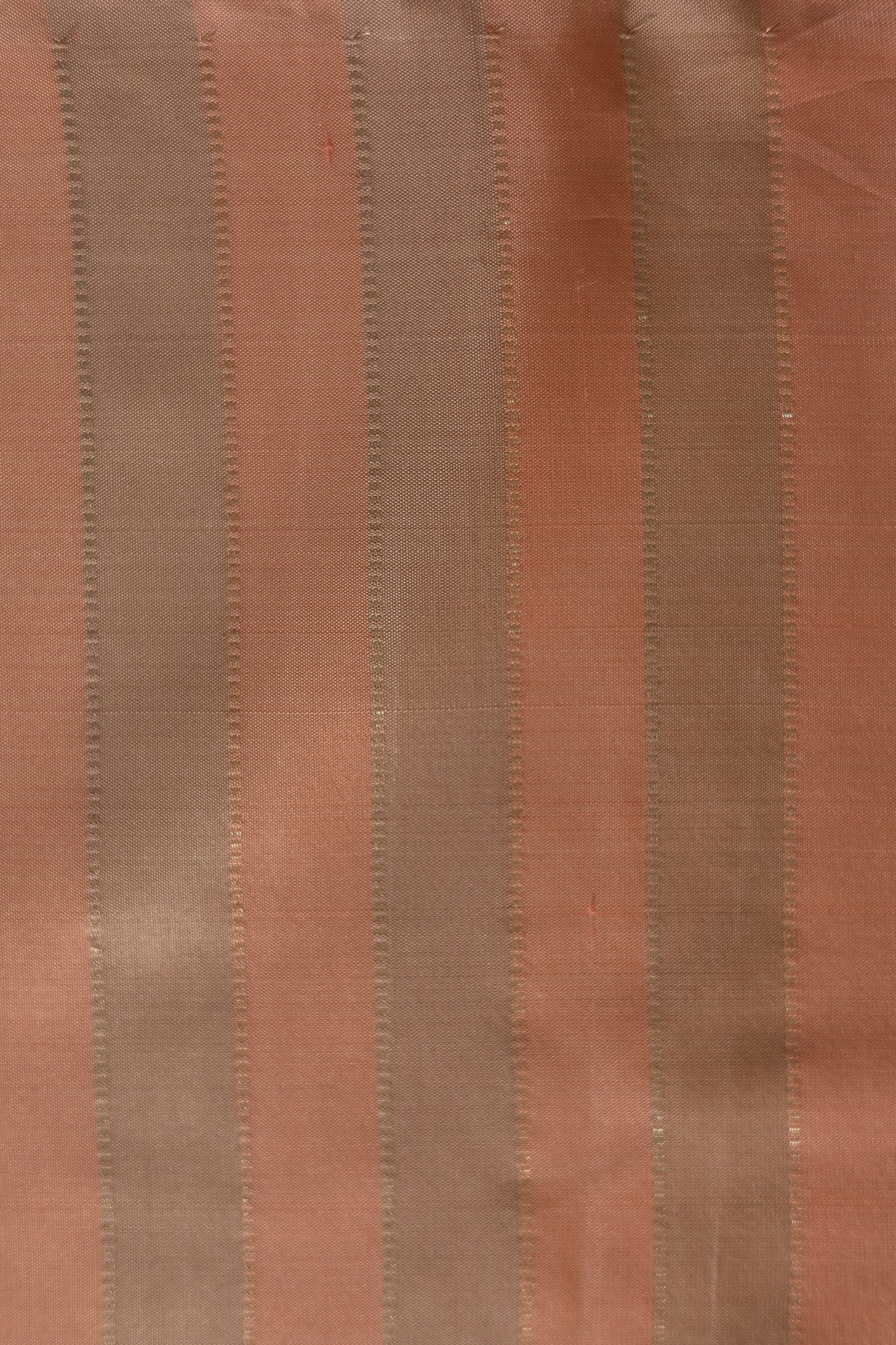 Yellow Body with All Over Silver Stripes with Pink and Silver Striped Pallu Kanjivaram Silk Saree