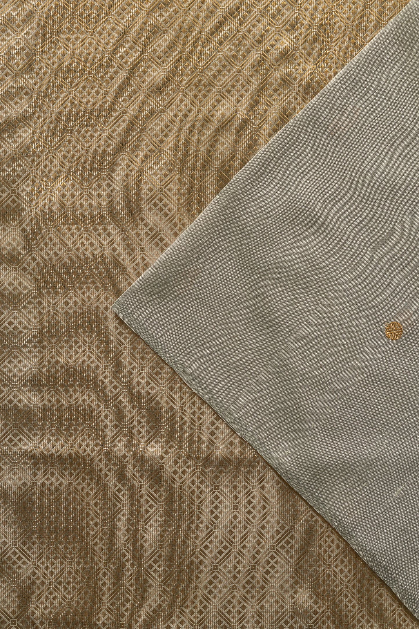 Light Blue Komarapalayam Silk with Rudraksham Motif Saree