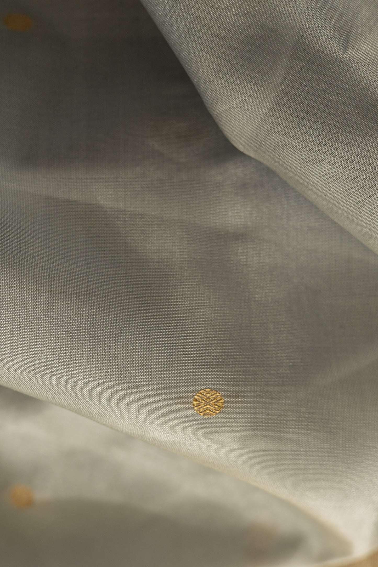 Light Blue Komarapalayam Silk with Rudraksham Motif Saree