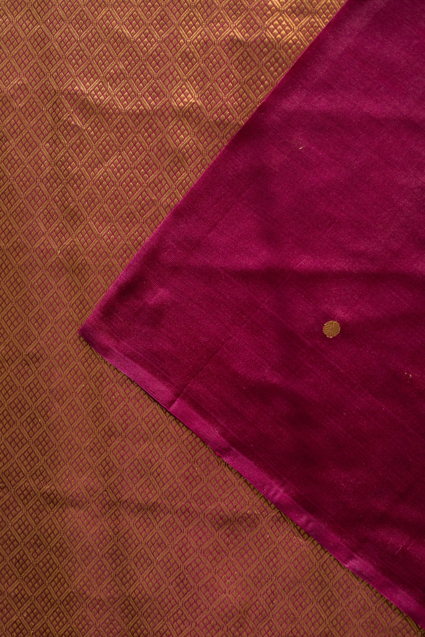 Maroon Komarapalayam Silk with Rudraksham Motif Saree