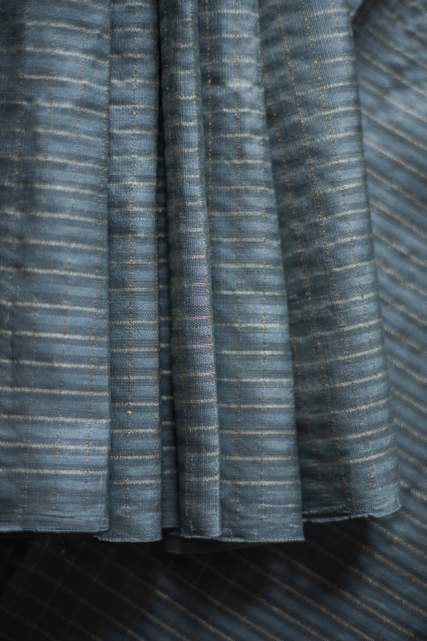 Light Blue All Over Small Checks Komarapalayam Silk Saree