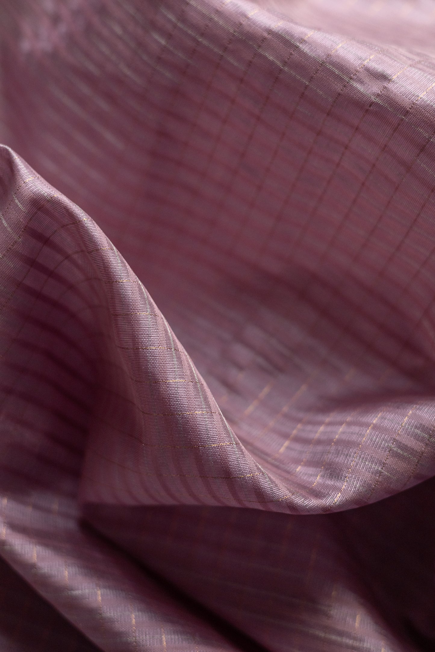 Light Lavender All Over Small Checks Komarapalayam Silk Saree