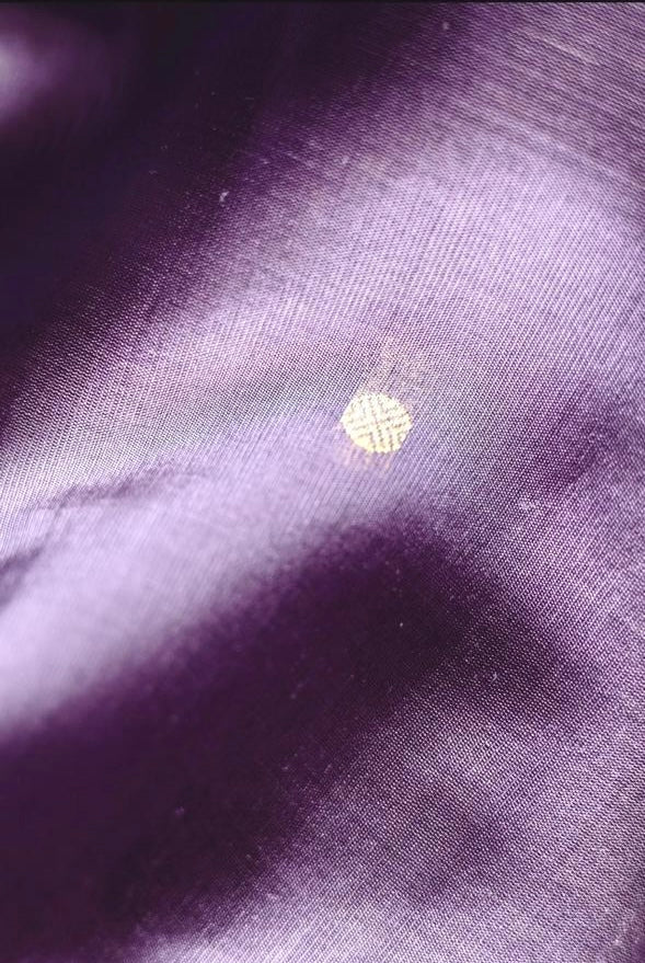 Light Purple Komarapalayam Silk with Rudraksham Motif Saree