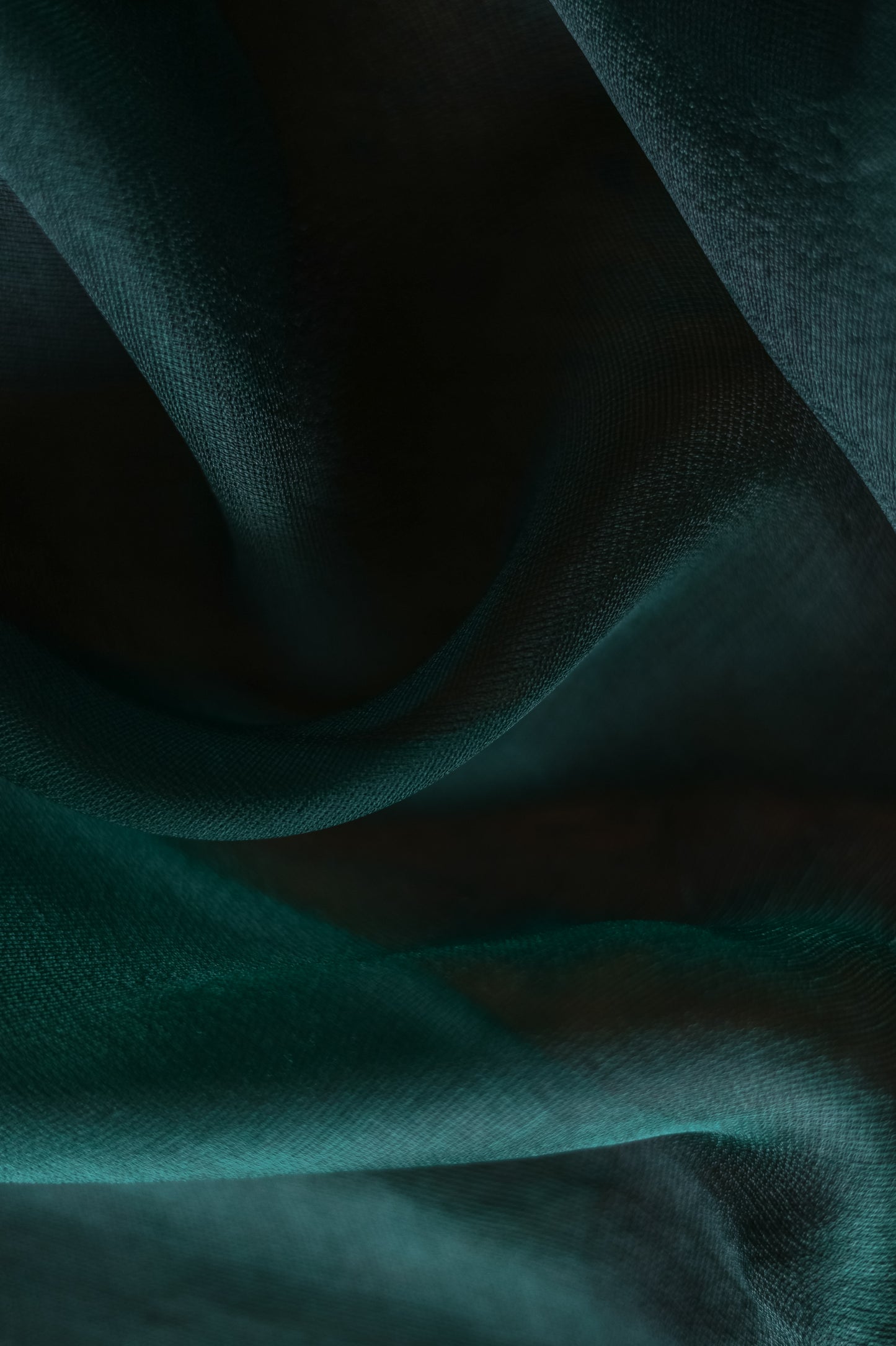 Bottle Green Leno Cotton Saree