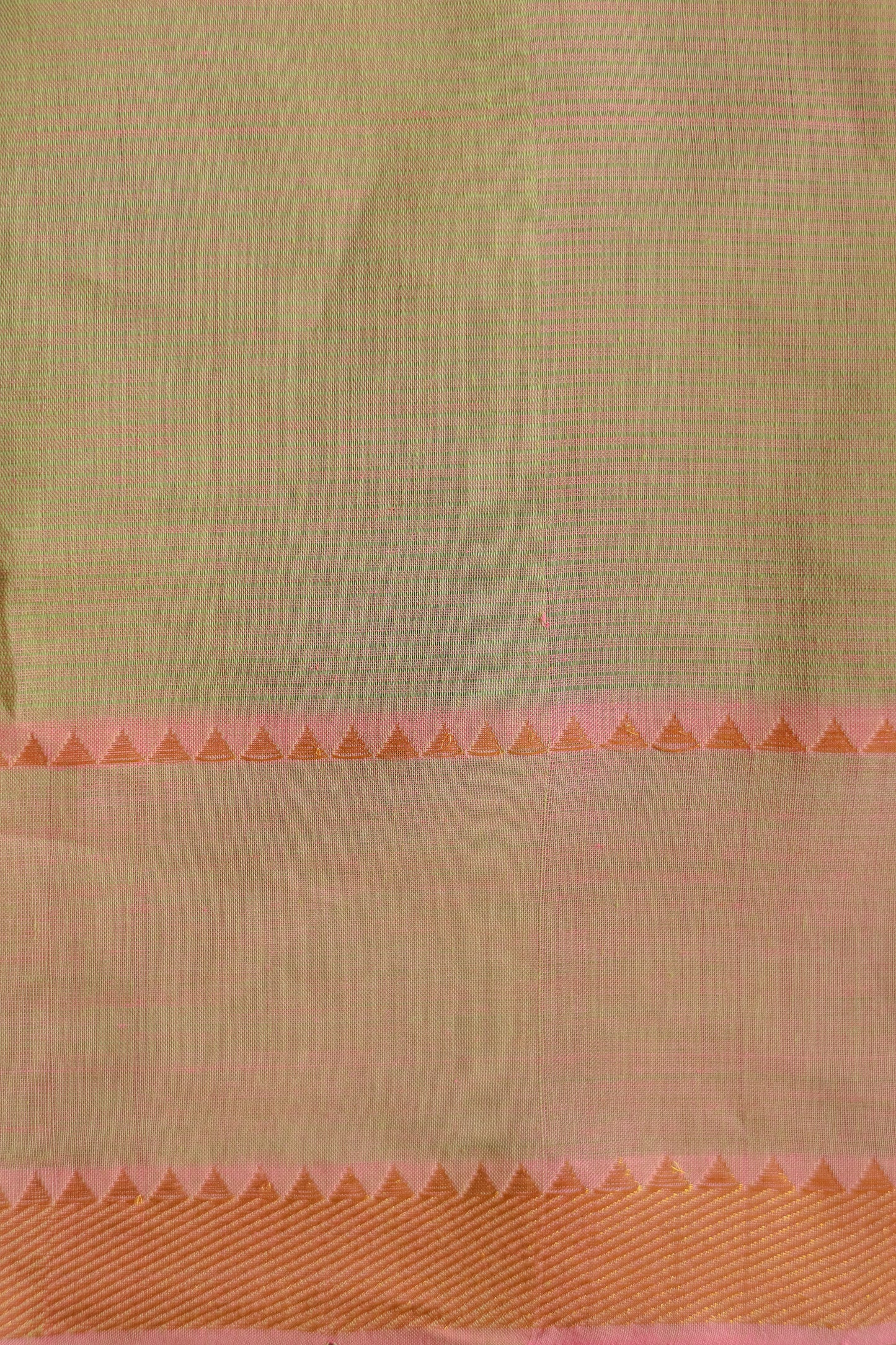 Light Mustard with Gold Border Mangalagiri Cotton Saree