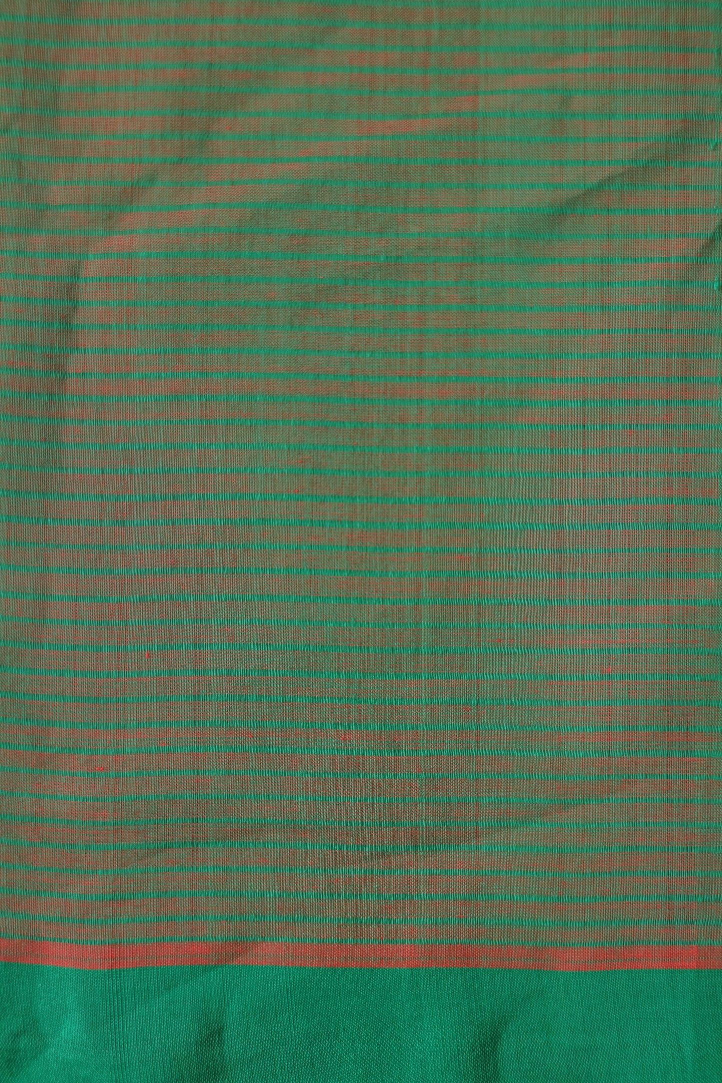 Pink and Green Striped Pallu  Mangalagiri Cotton Saree