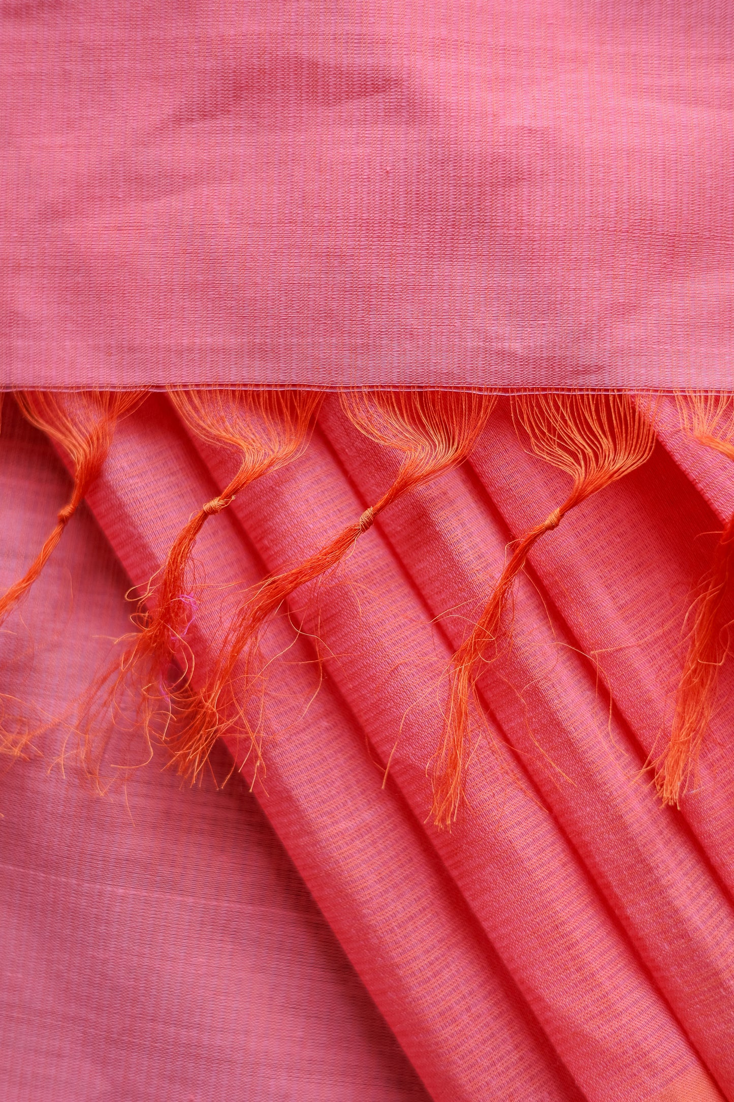 Pink Plain Mangalagiri Cotton Saree