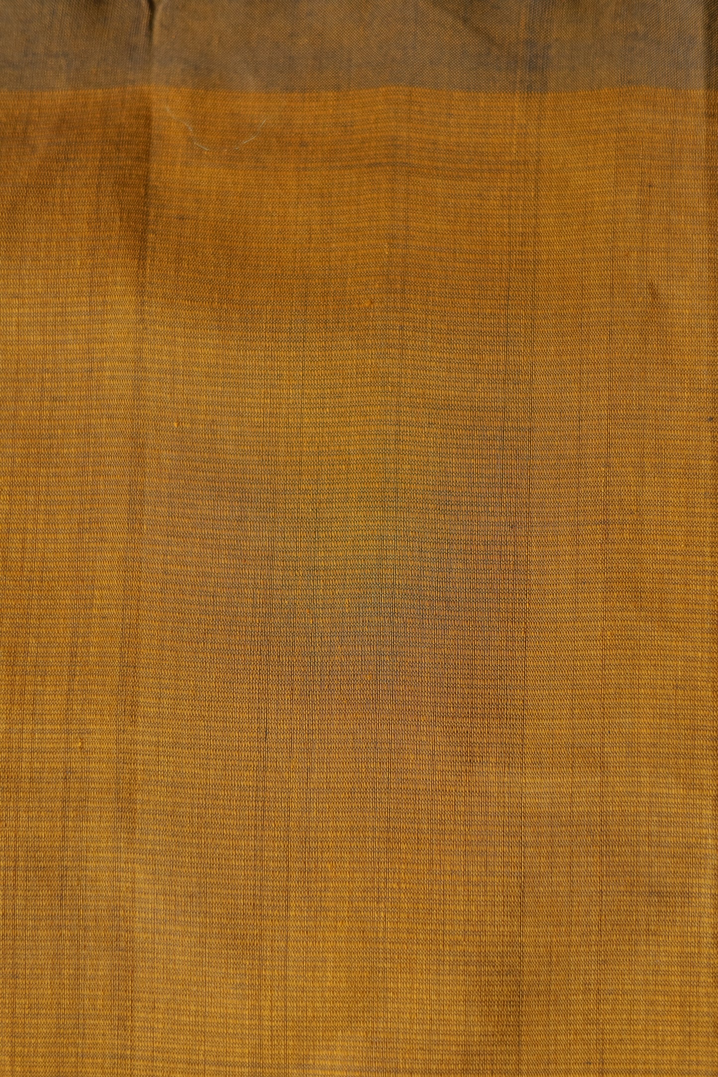 Mustard and Brown Border Plain Mangalagiri Cotton Saree