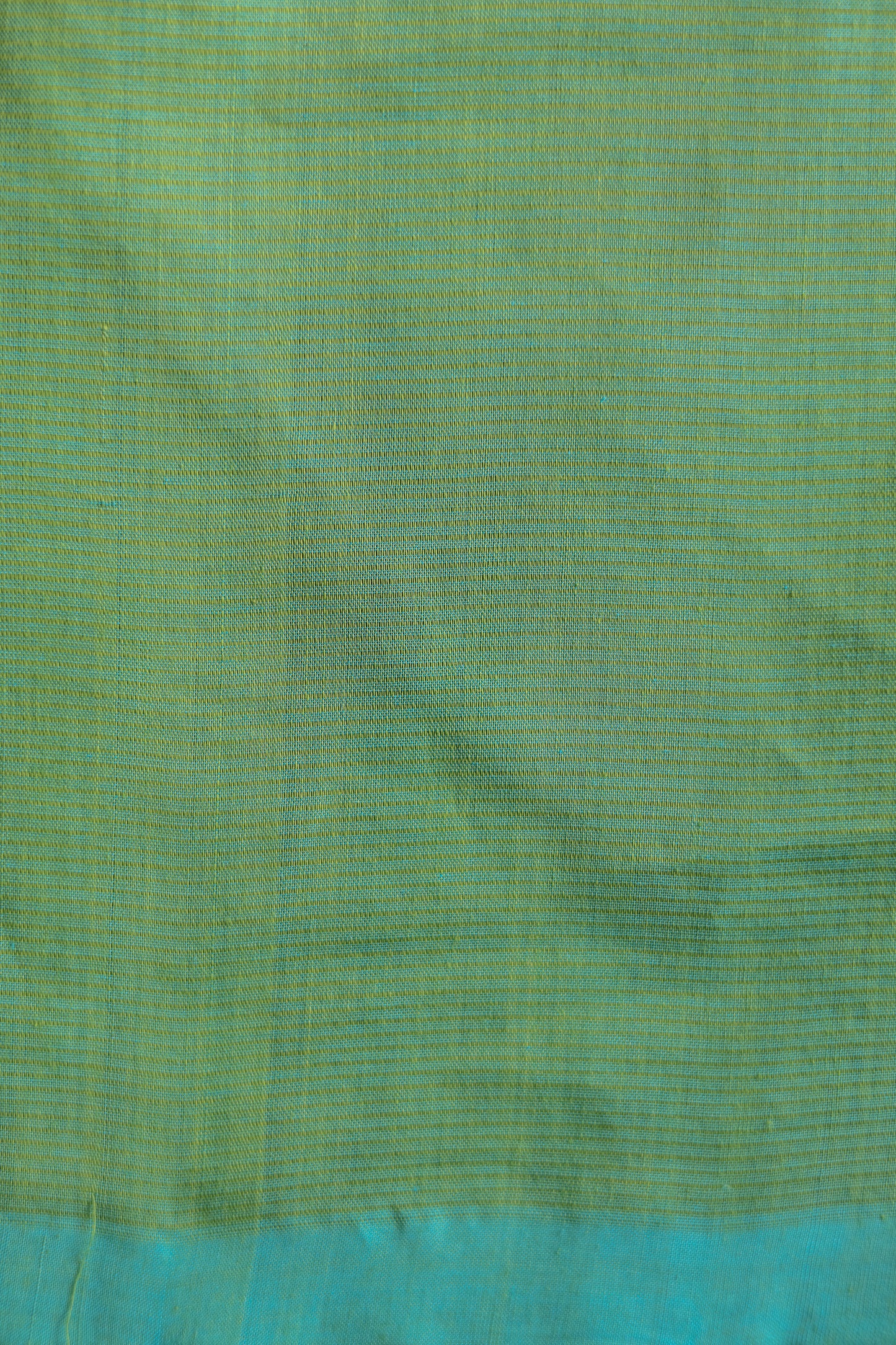 Green with Blue Border Plain Pallu Mangalagiri Cotton Saree