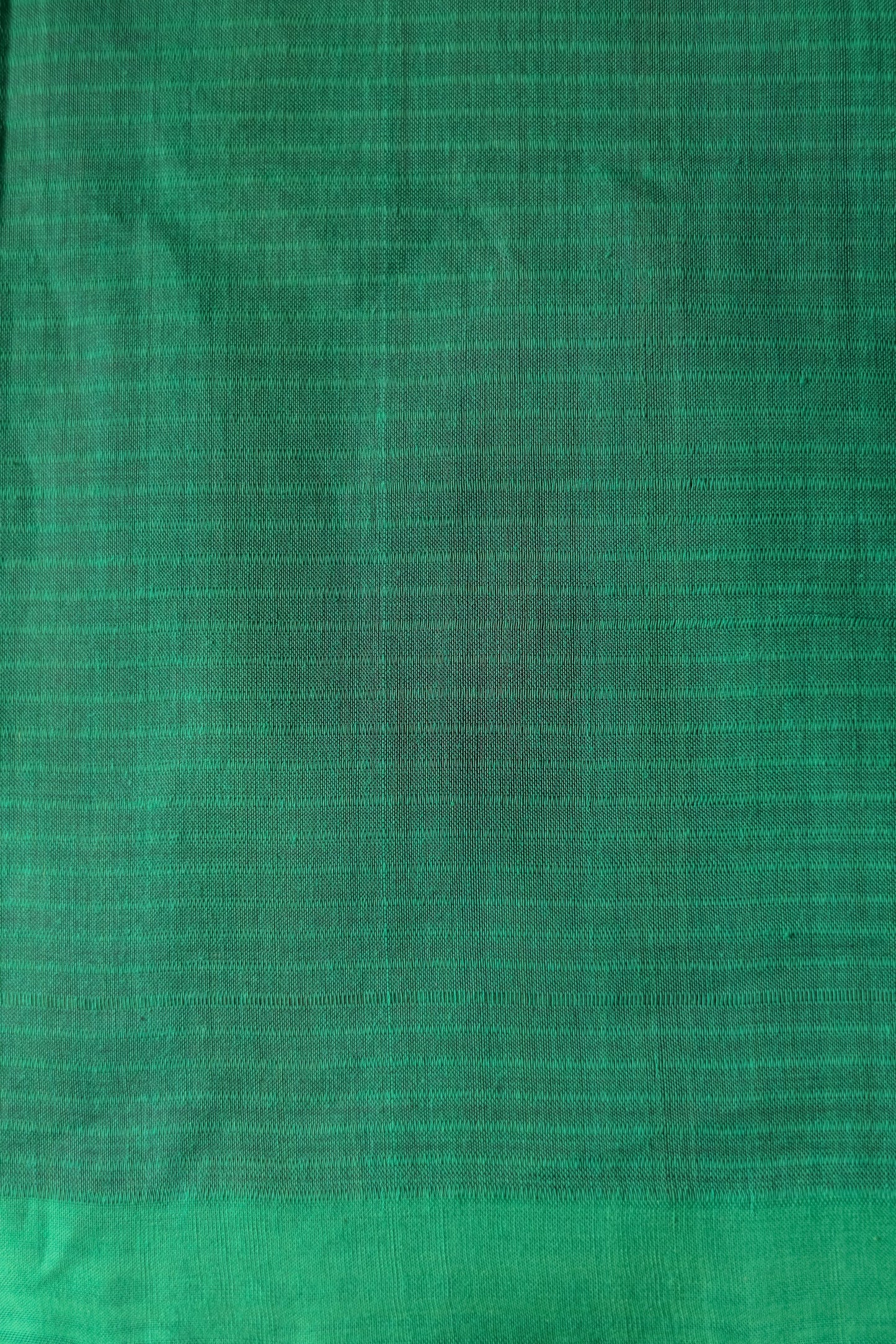 Black with Green Border Striped Pallu Mangalagiri Cotton Saree