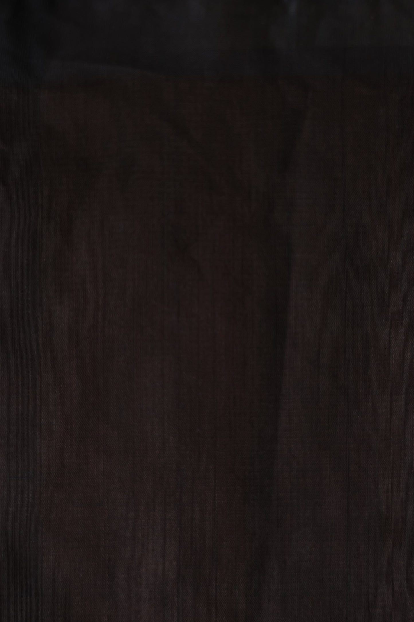 Dark Brown Plain Mangalagiri Cotton Saree