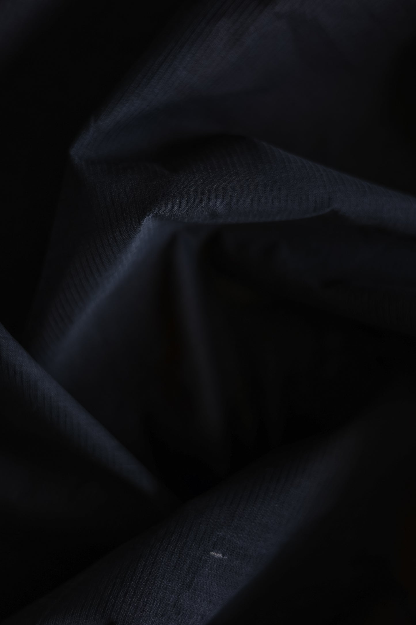 Black with Purple Border Striped Pallu Mangalagiri Cotton Saree