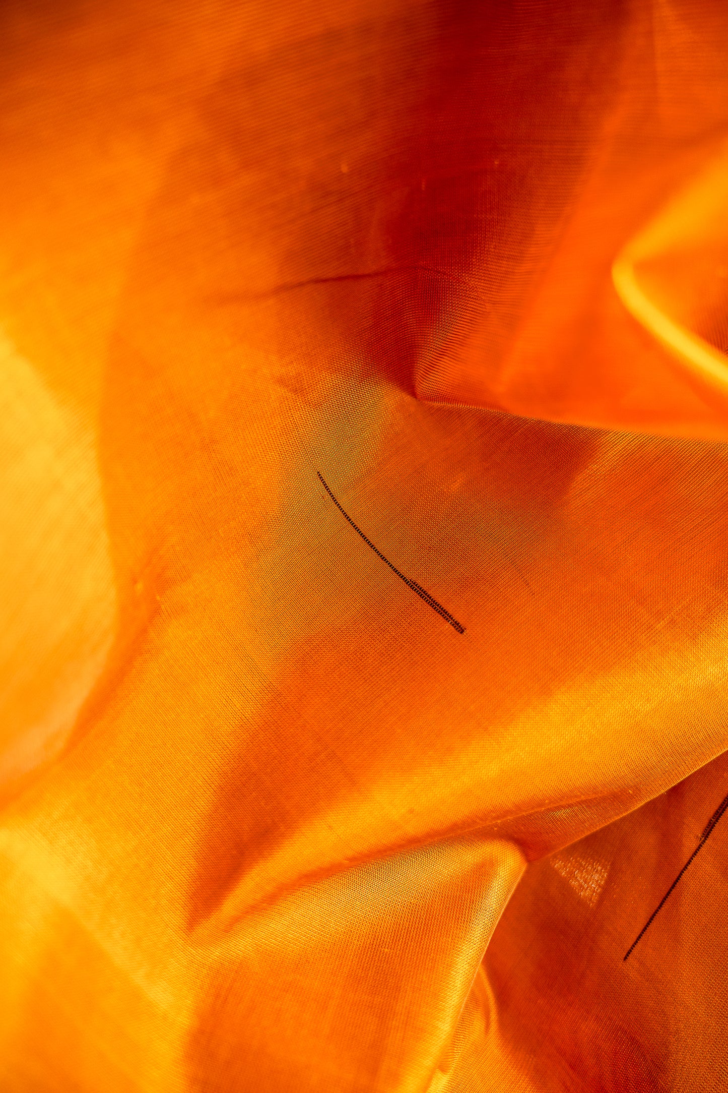 Mustard Yellow Silk Cotton Saree with Charcoal Black Temple Border