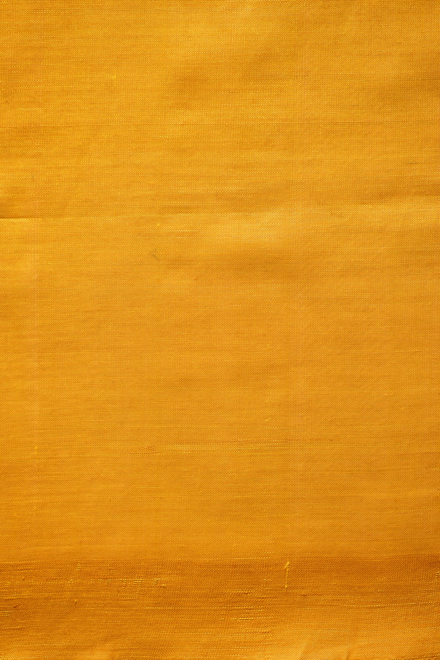 Mustard Yellow Plain Mangalagiri Silk Cotton Saree