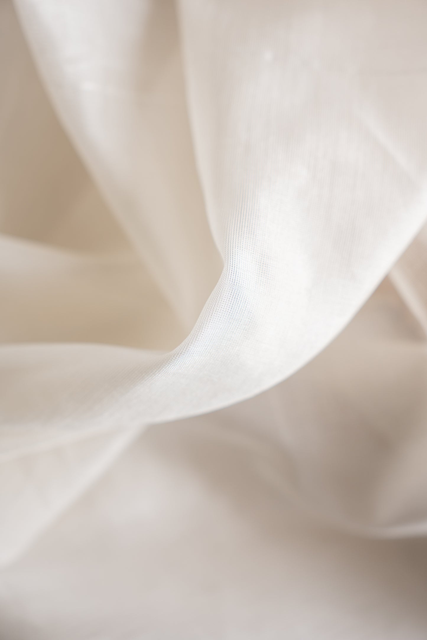 Off White Plain Mangalagiri Silk Cotton with Zari Border Saree