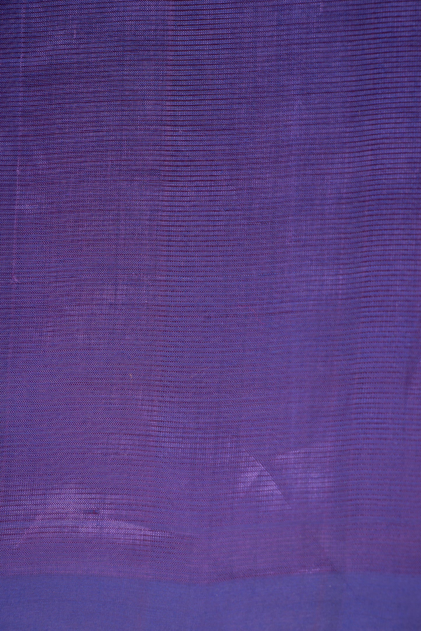 Off White Plain Mangalagiri Silk Cotton with Violet Border Saree