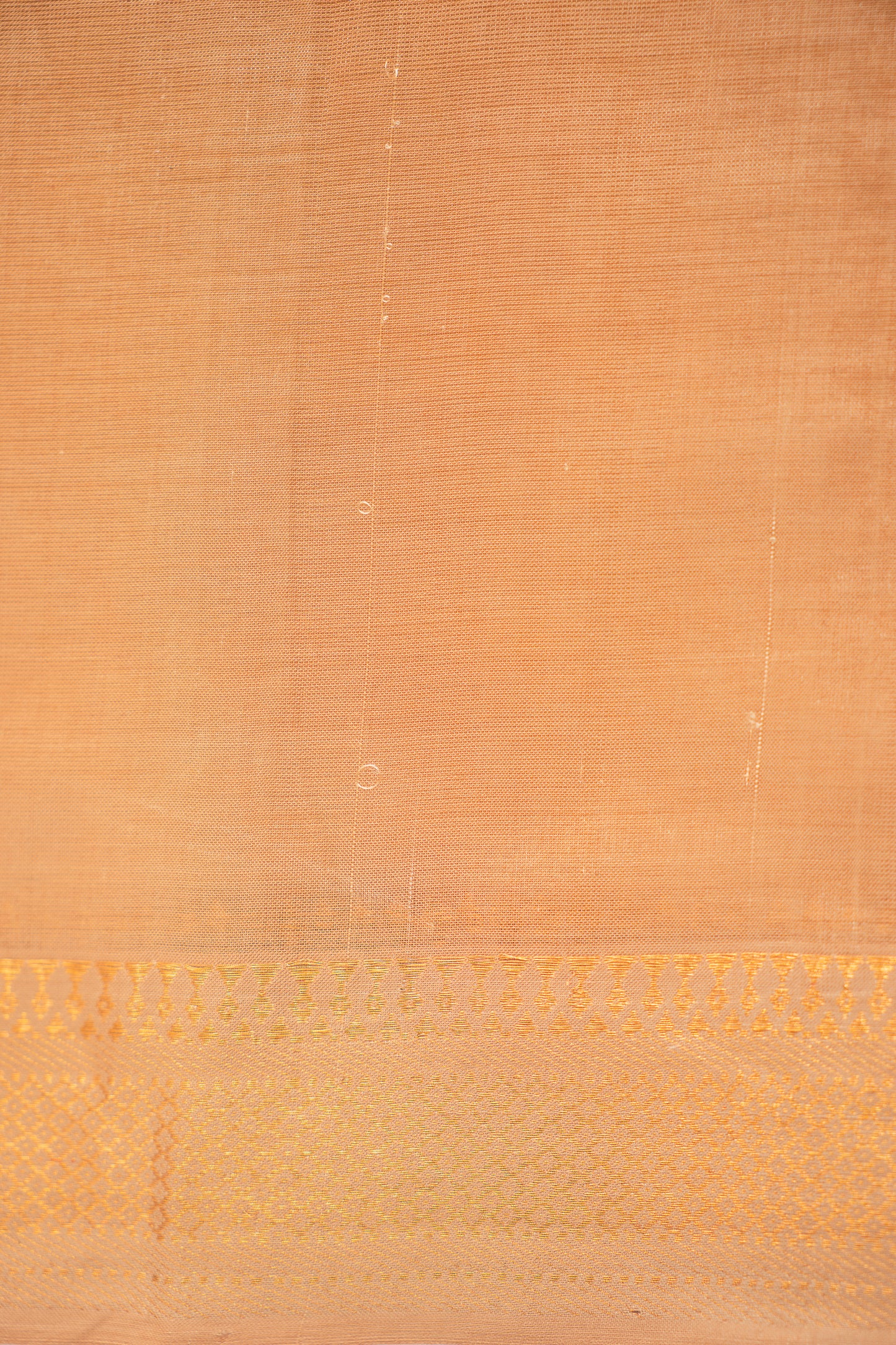Beige Plain Tussar Silk Cotton Saree