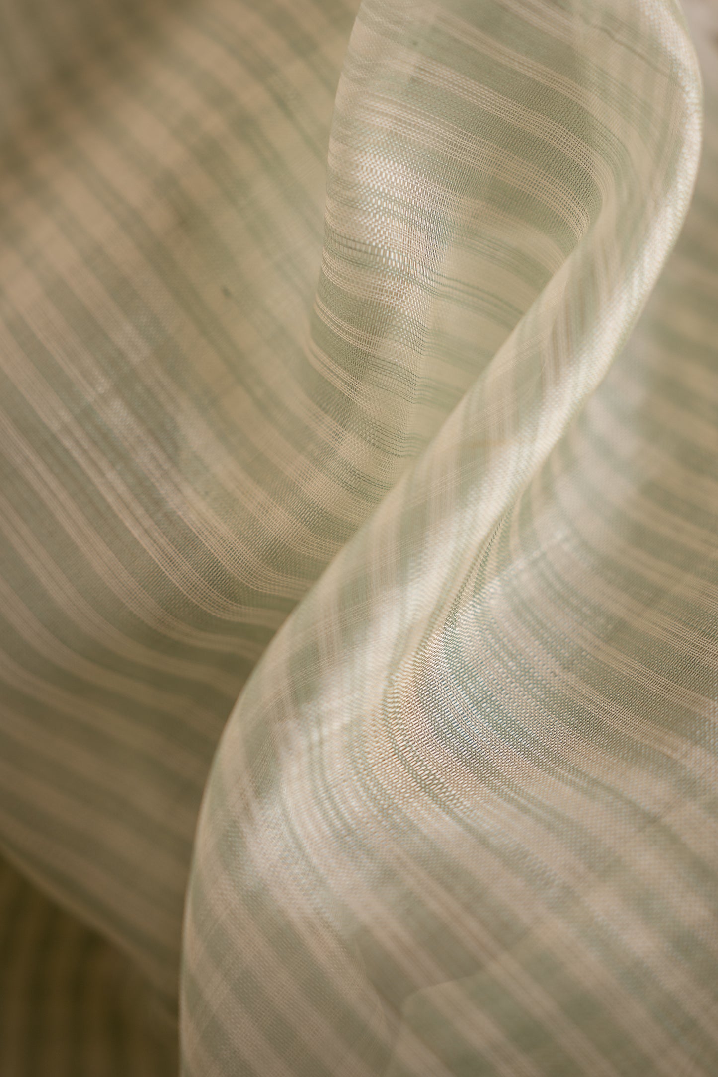 Off White Plain Mangalagiri Silk Cotton with Teal Blue Pallu Saree