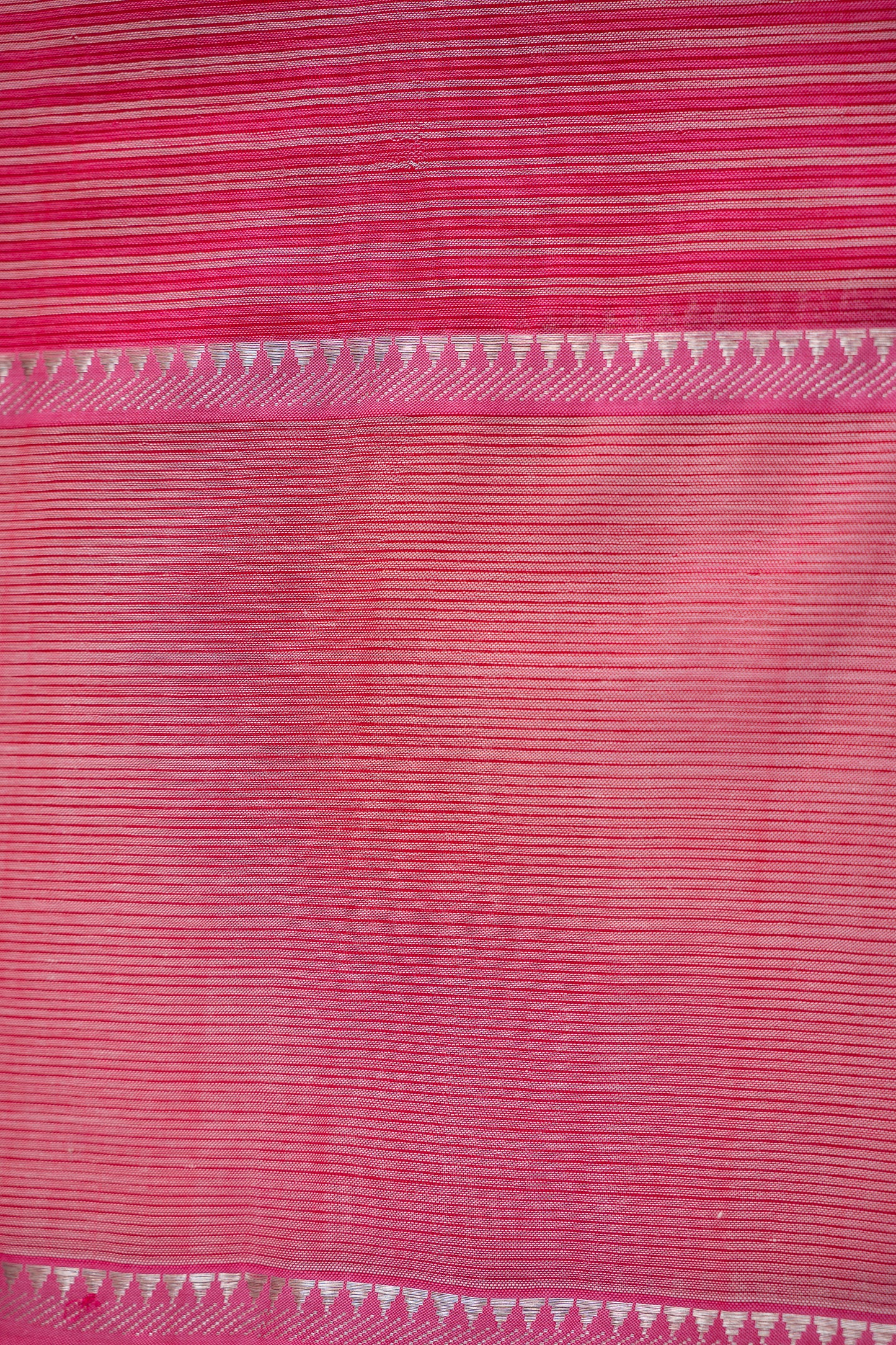 Blush Pink Stripe Mangalagiri Silk Cotton with Pink Pallu Saree