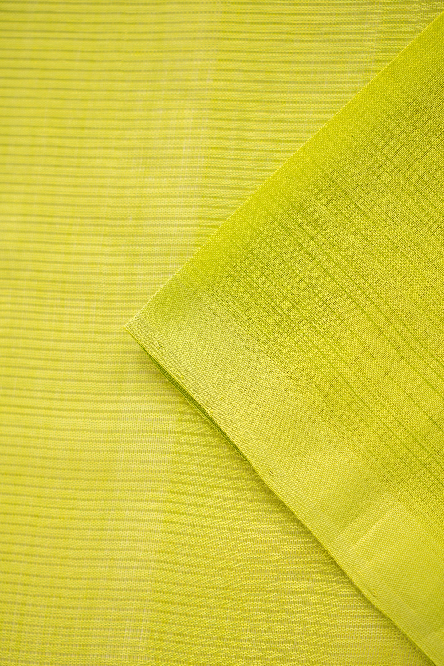 Lime Green Plain Mangalagiri Silk Cotton Saree