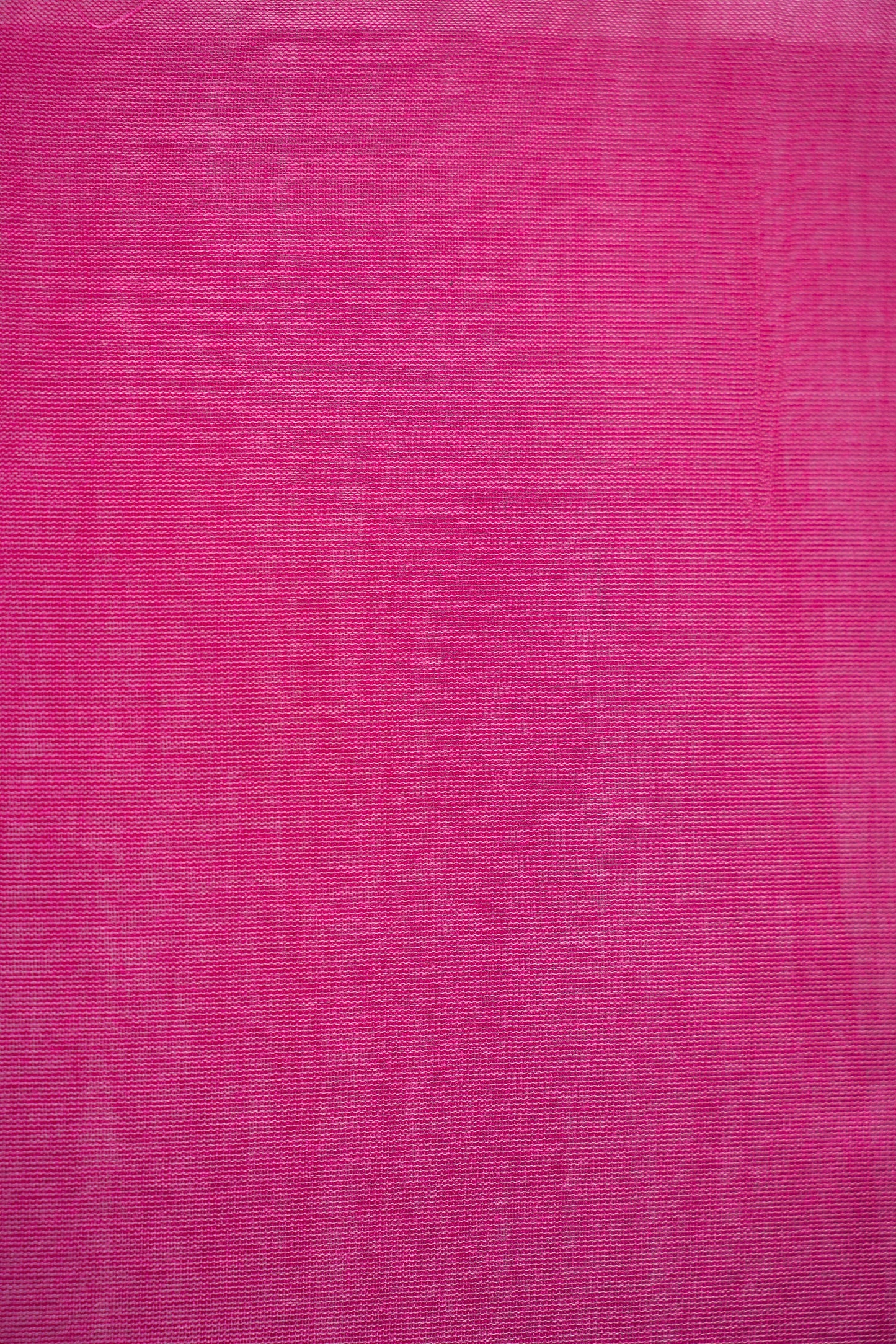 Vibrant Pink Silk Cotton with Striped Pallu Saree