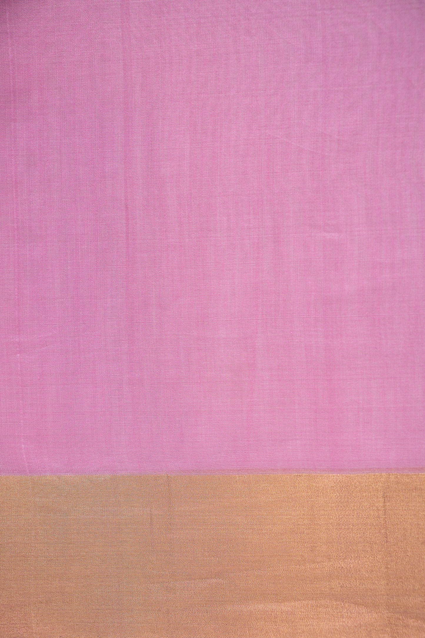Blush Pink Maheshwari Silk Cotton with Antique Gold Border and Butti Motifs Saree