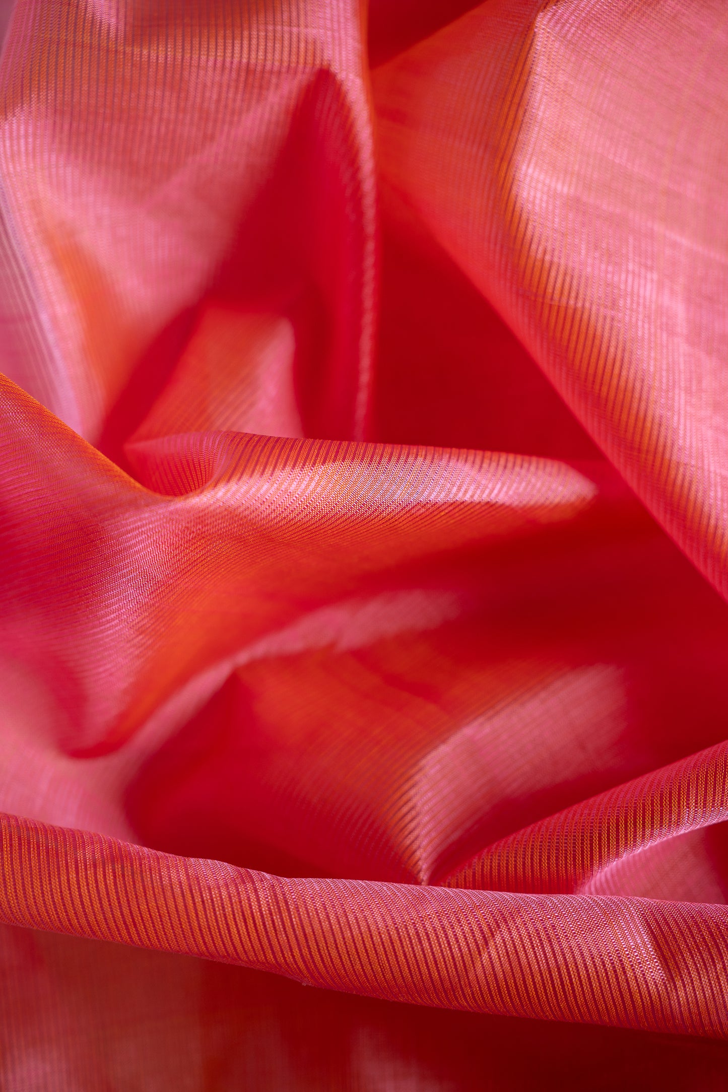 Blush Pink Mangalagiri Silk Cotton Saree with Ivory Pallu