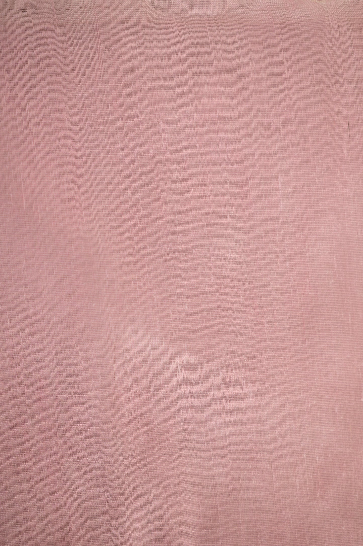 Blush Pink Linen by Silk with Self-Woven Pallu Saree
