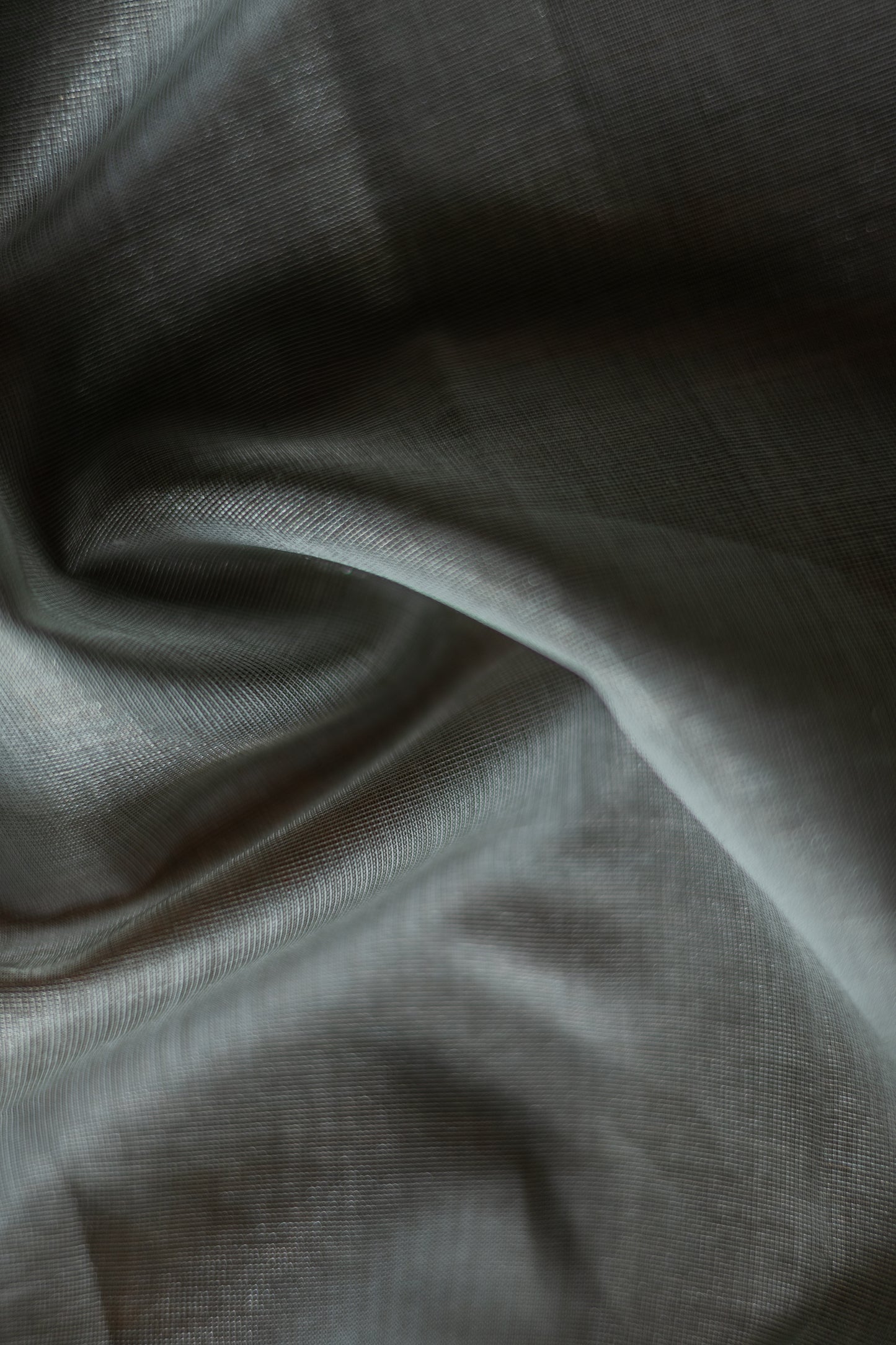 Grey Silk Cotton with Silver Motif and Traditional Border Saree