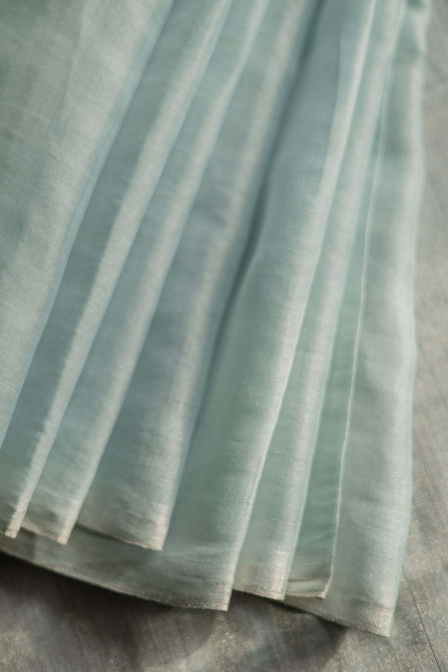 Blue and Silver with Contemporary Pallu Saree