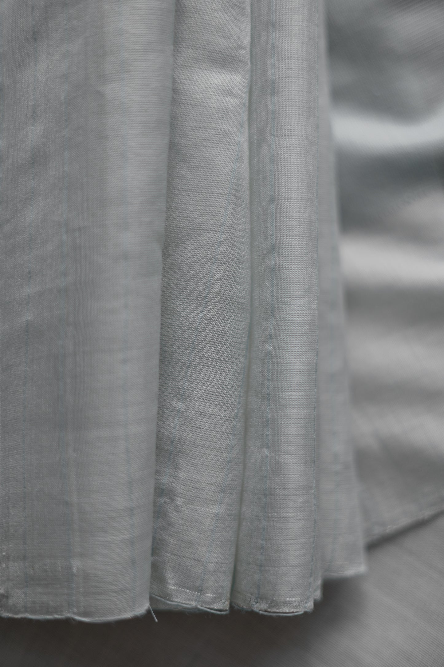 Off White with Blue Square Silk Cotton Saree