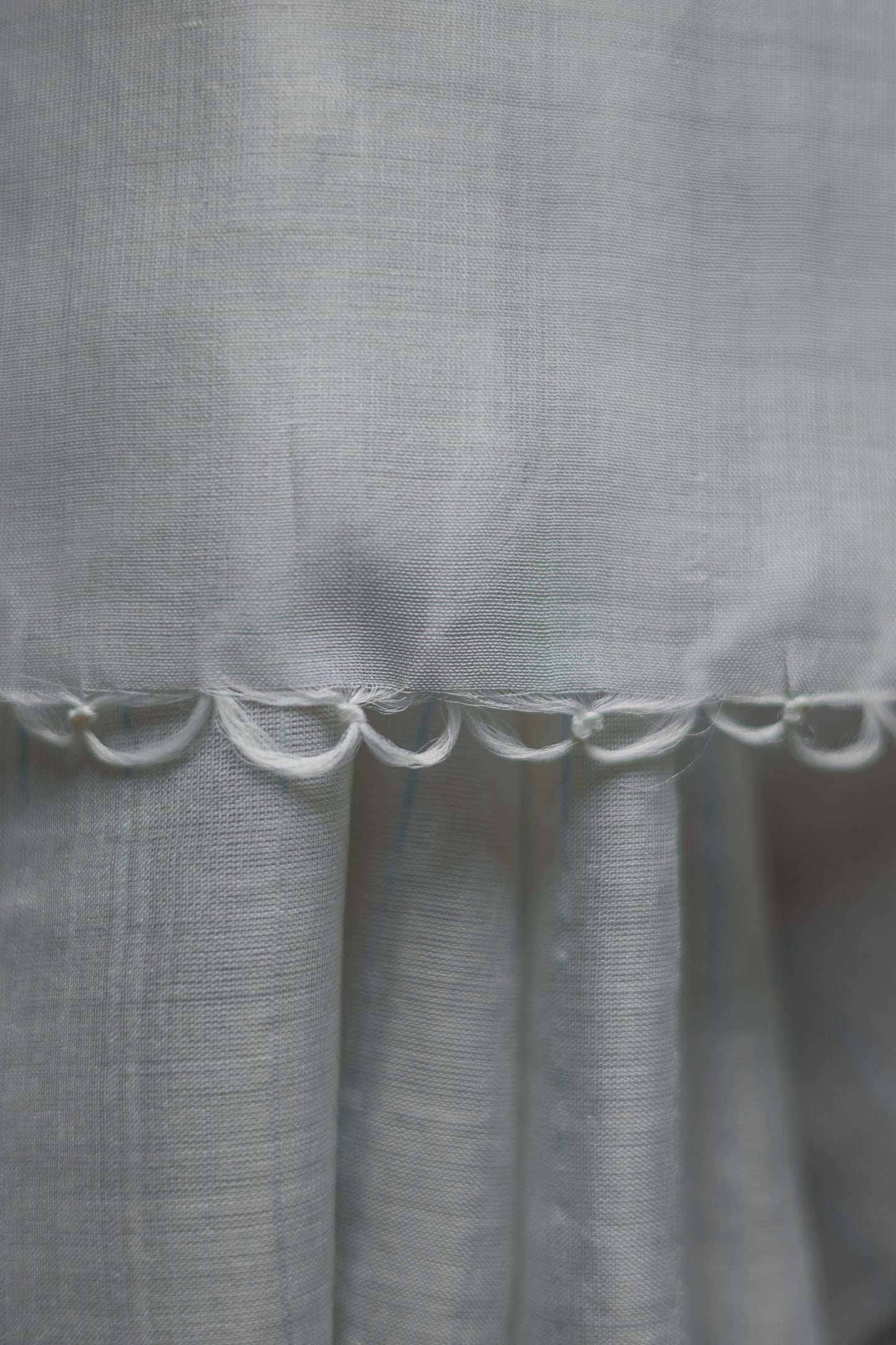 Off White with Blue Square Silk Cotton Saree