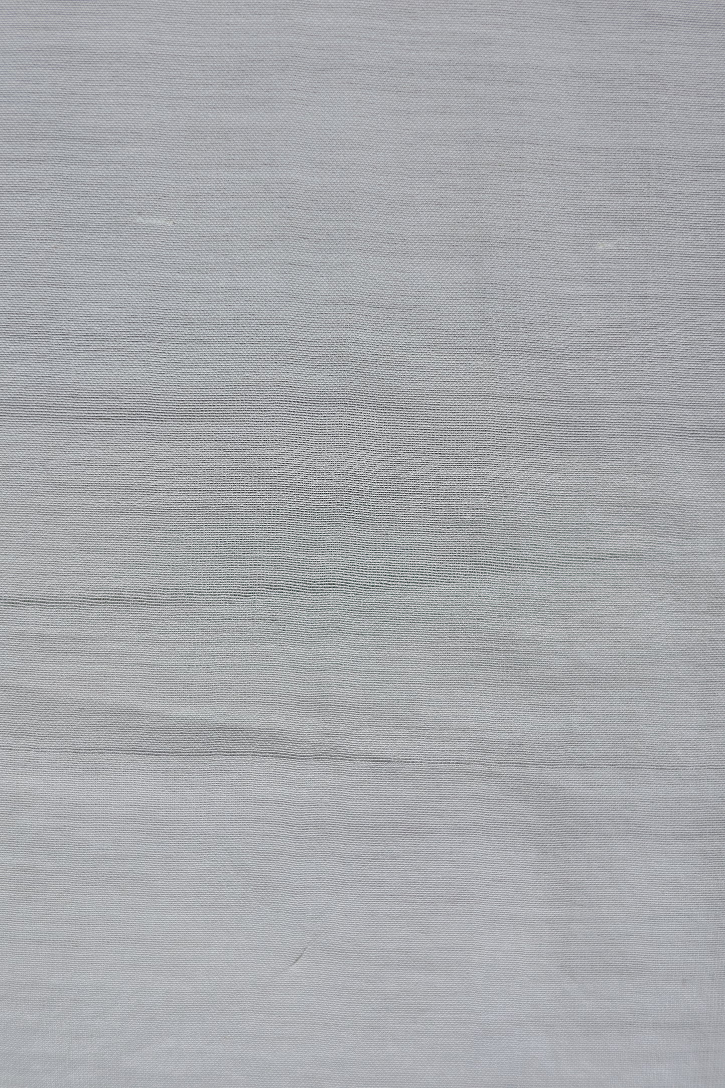 Grey Silk Cotton Woven Body and Plain Off white Border Saree