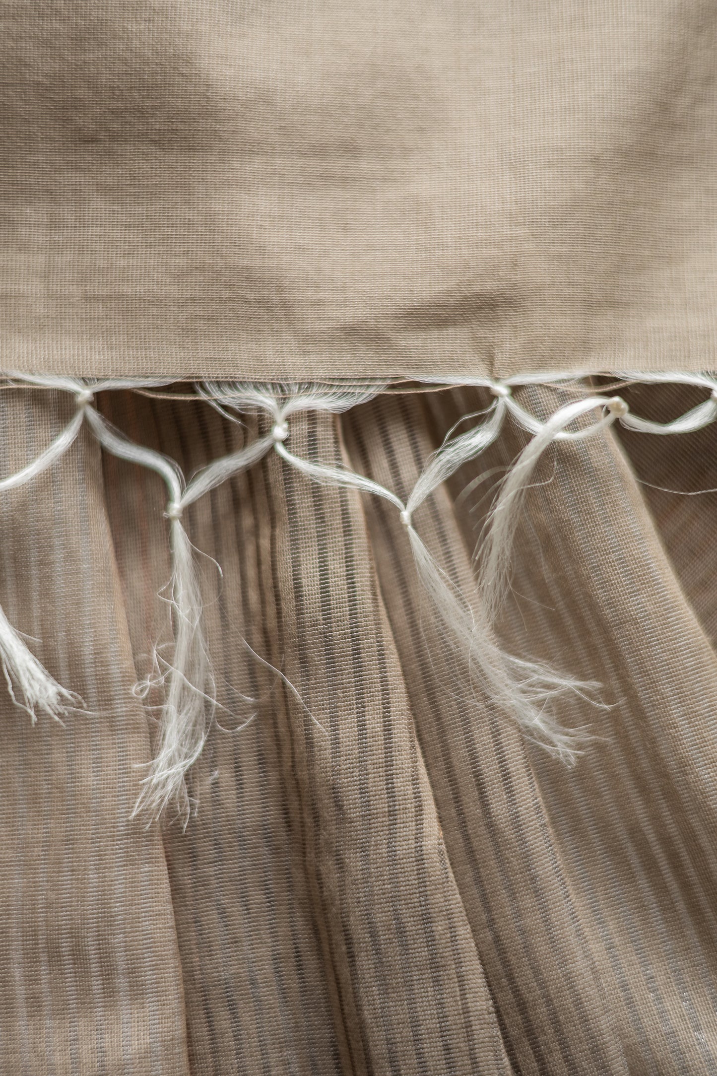 Gold All Over Stripes Silk Cotton Saree