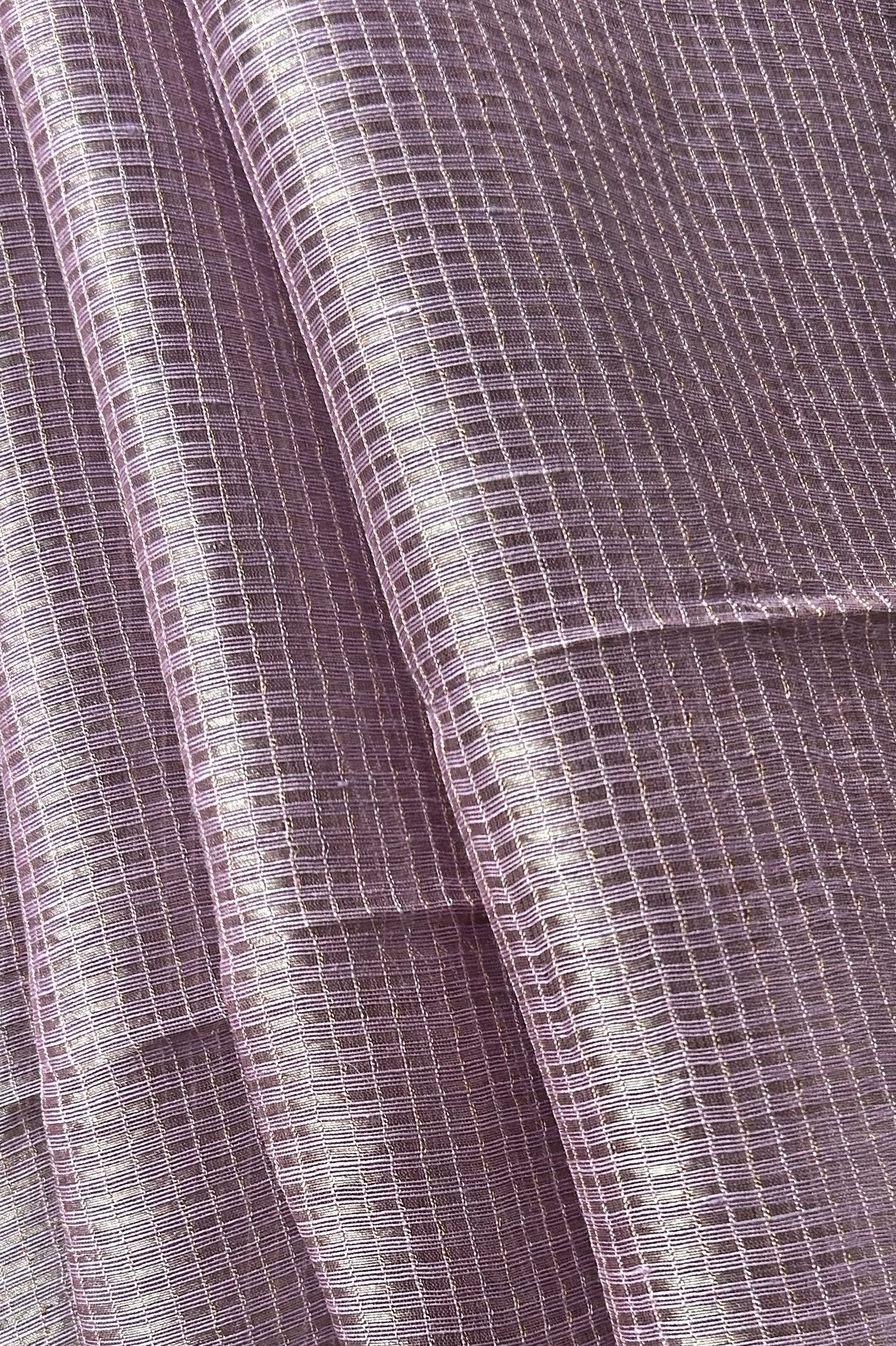Lavender Tissue Silk Cotton Saree