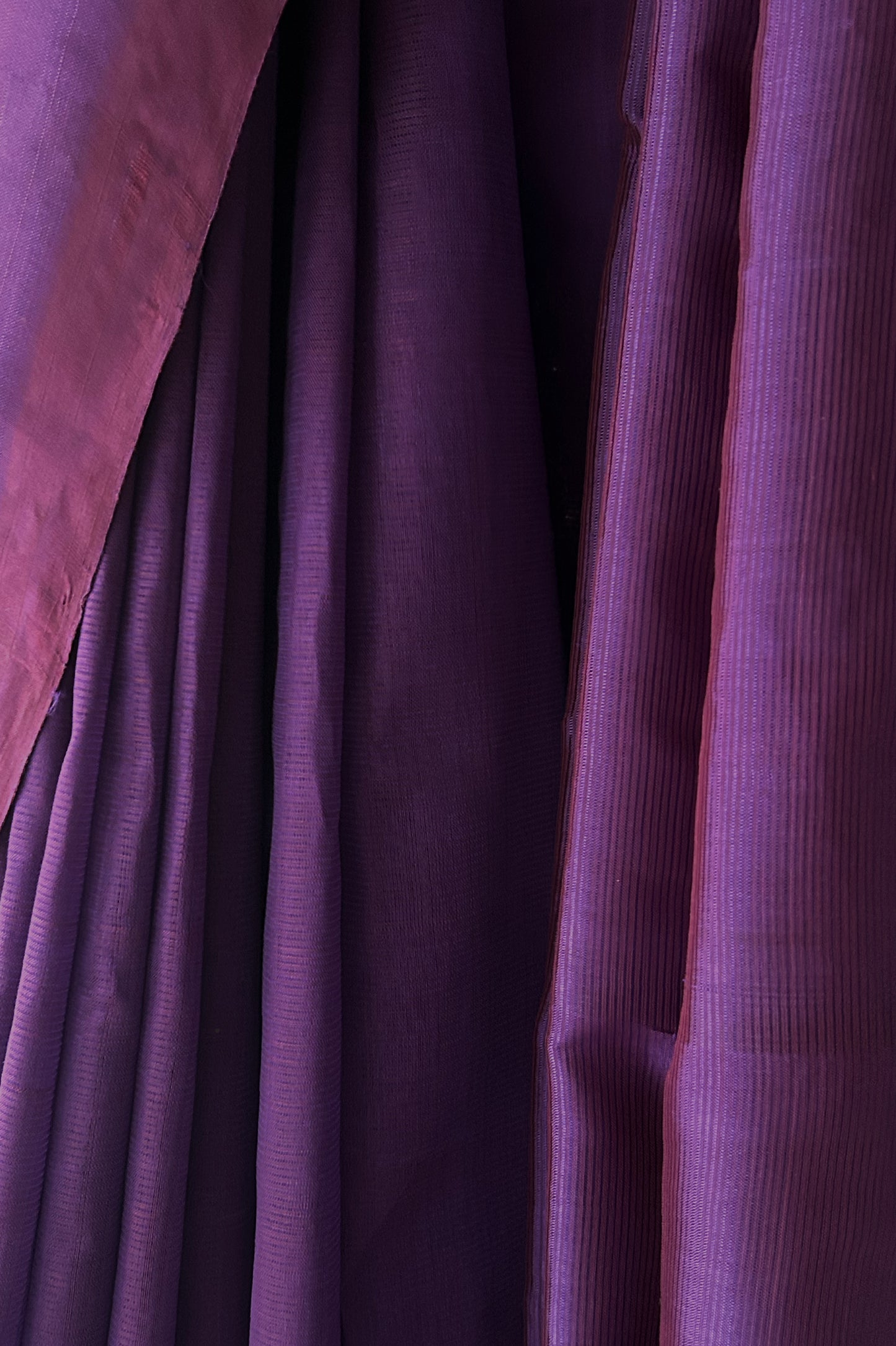 Deep Purple Mangalagiri Silk Cotton Saree